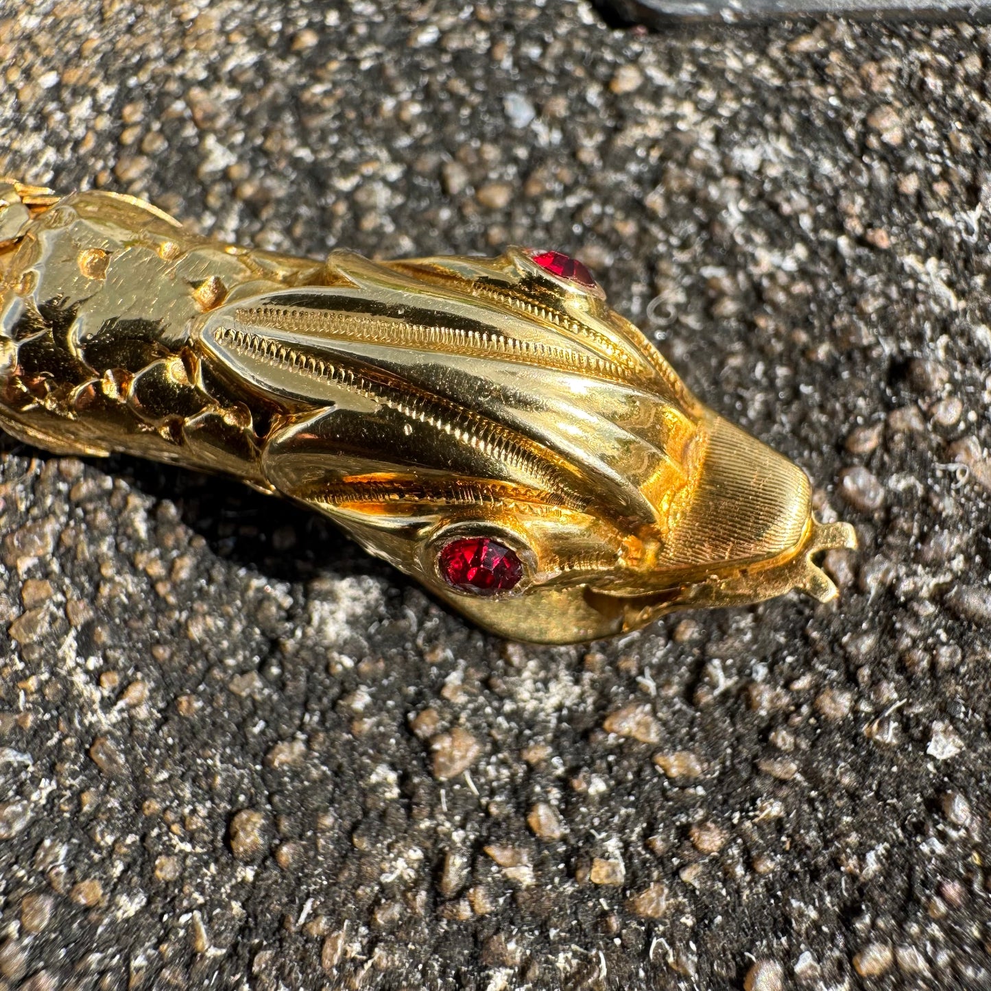Circa 1940’s Italian Designer 18k Yellow Gold Snake Necklace (20.5”)