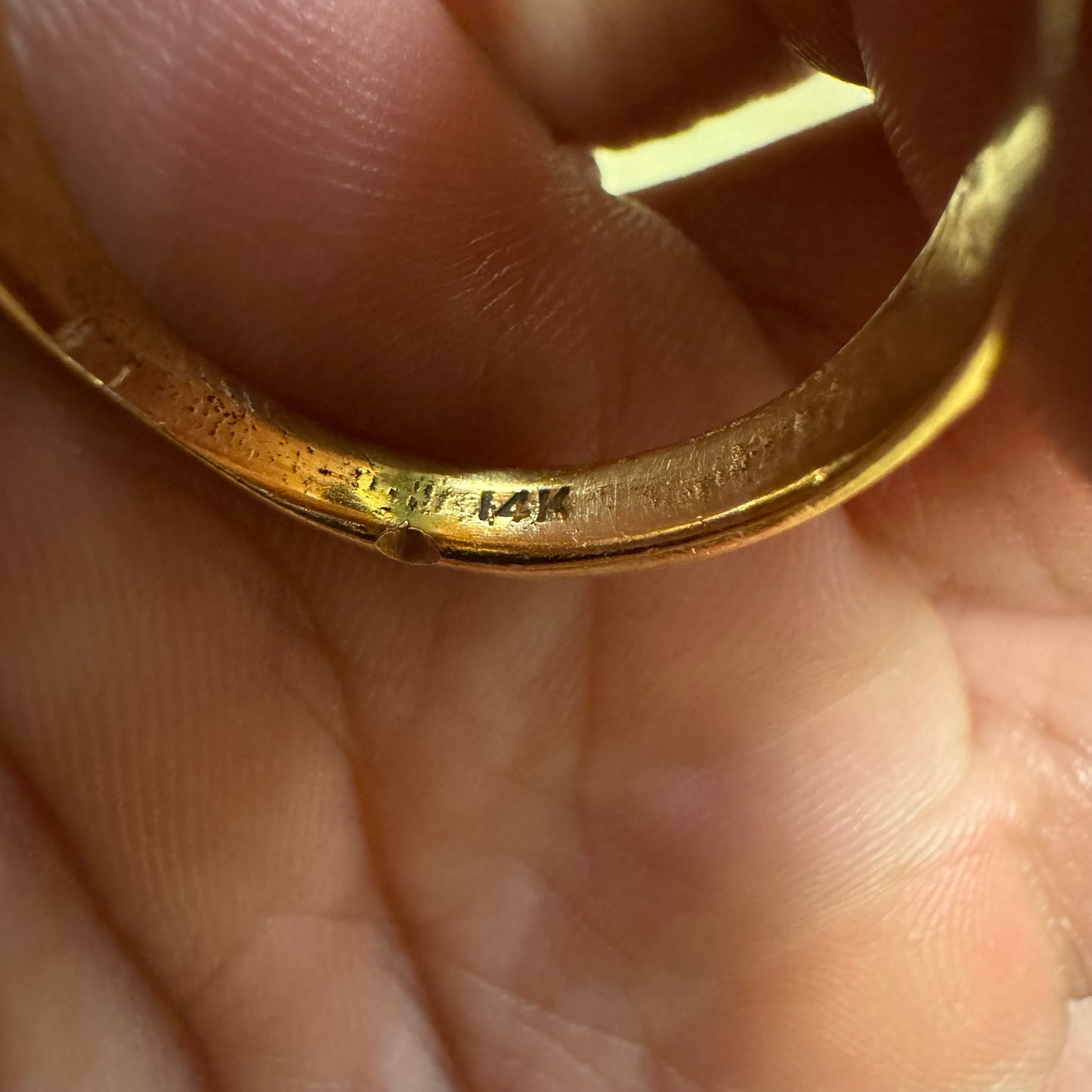 1970’s Solid 14k Yellow Gold Ruby Encrusted Old Americana Eagle Ring (11)