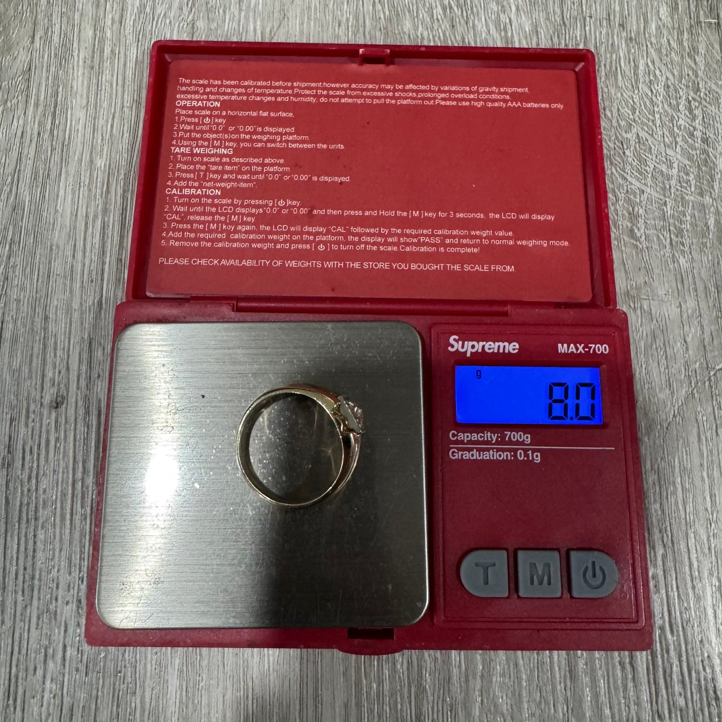 Antique Solid 14k Gold .75ct Old Euro Cut Diamond Gents Ring (10.5)