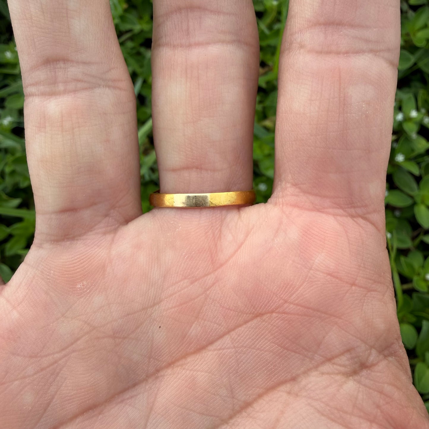 Antique Chinese Traditional 24k Yellow Gold 5.0ct Green Apple Jadeite Fu Ring (10.25)