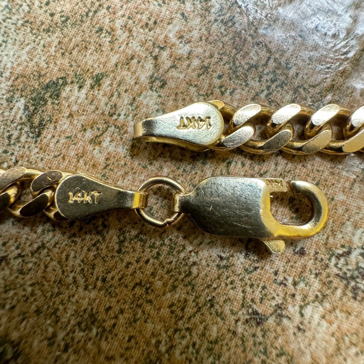 Vintage Solid 14k Yellow Gold Classic Heavyweight Miami Cuban Link Necklace (24”)