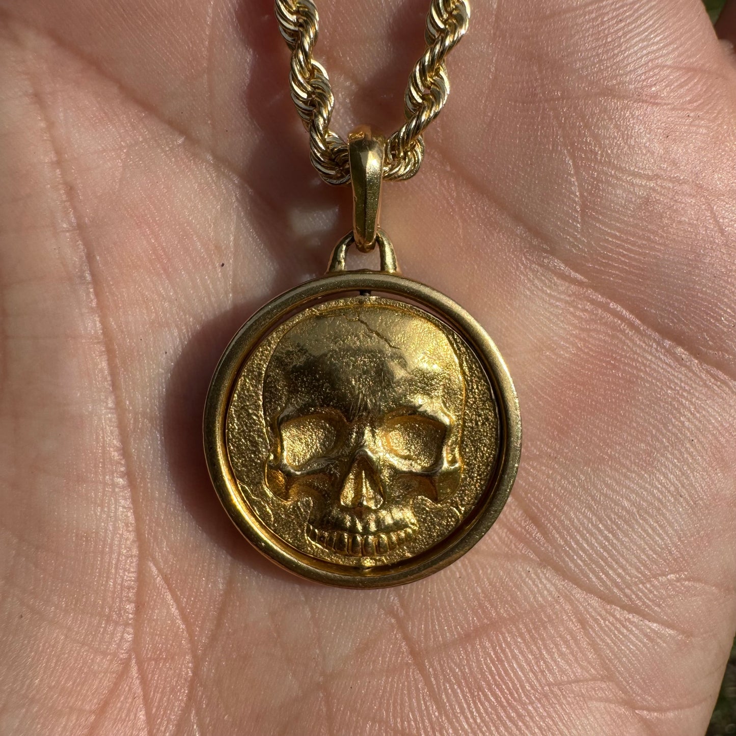 David Yurman Solid 18k Yellow Gold “Life And Death Duality Amulet” Pendant
