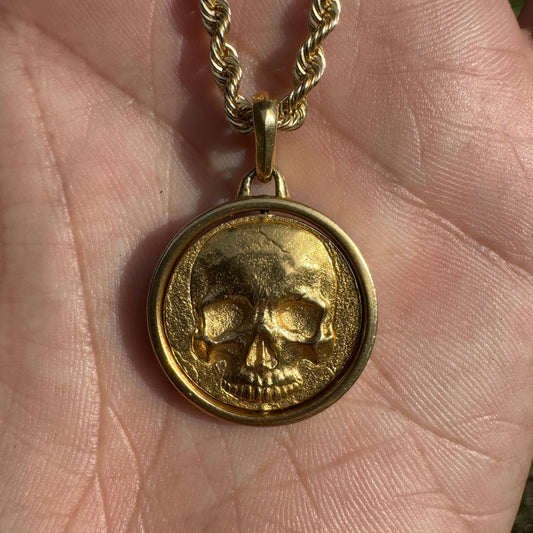 David Yurman Solid 18k Yellow Gold “Life And Death Duality Amulet” Pendant