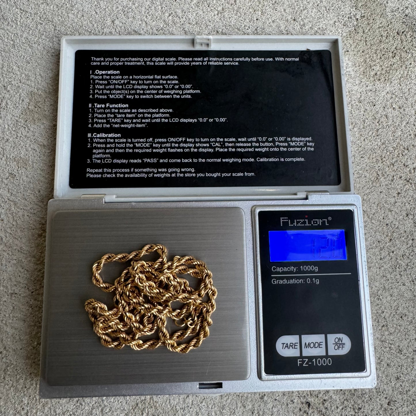 Mid-Century UnoAErre 18k Italian Yellow Gold Chunky Rope Chain Necklace (24”)