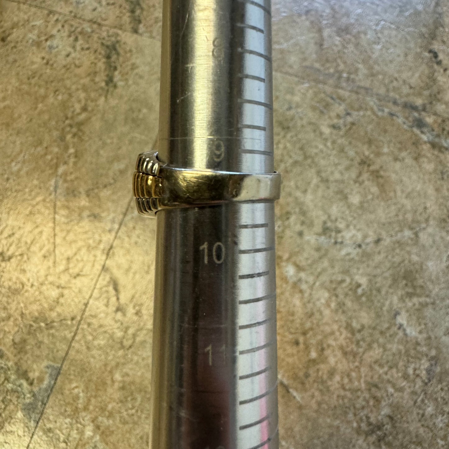 1980’s Two-Tone 14k Gold Natural Diamond Kentucky Cluster Rolex Style Ring (9.5)