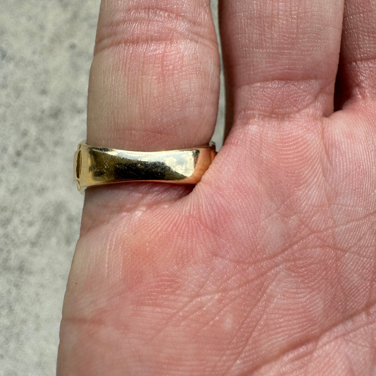 1970’s/80’s 14k Yellow Gold Rolex Style .75CTW Natural Diamond Kentucky Cluster Ring (6.5)