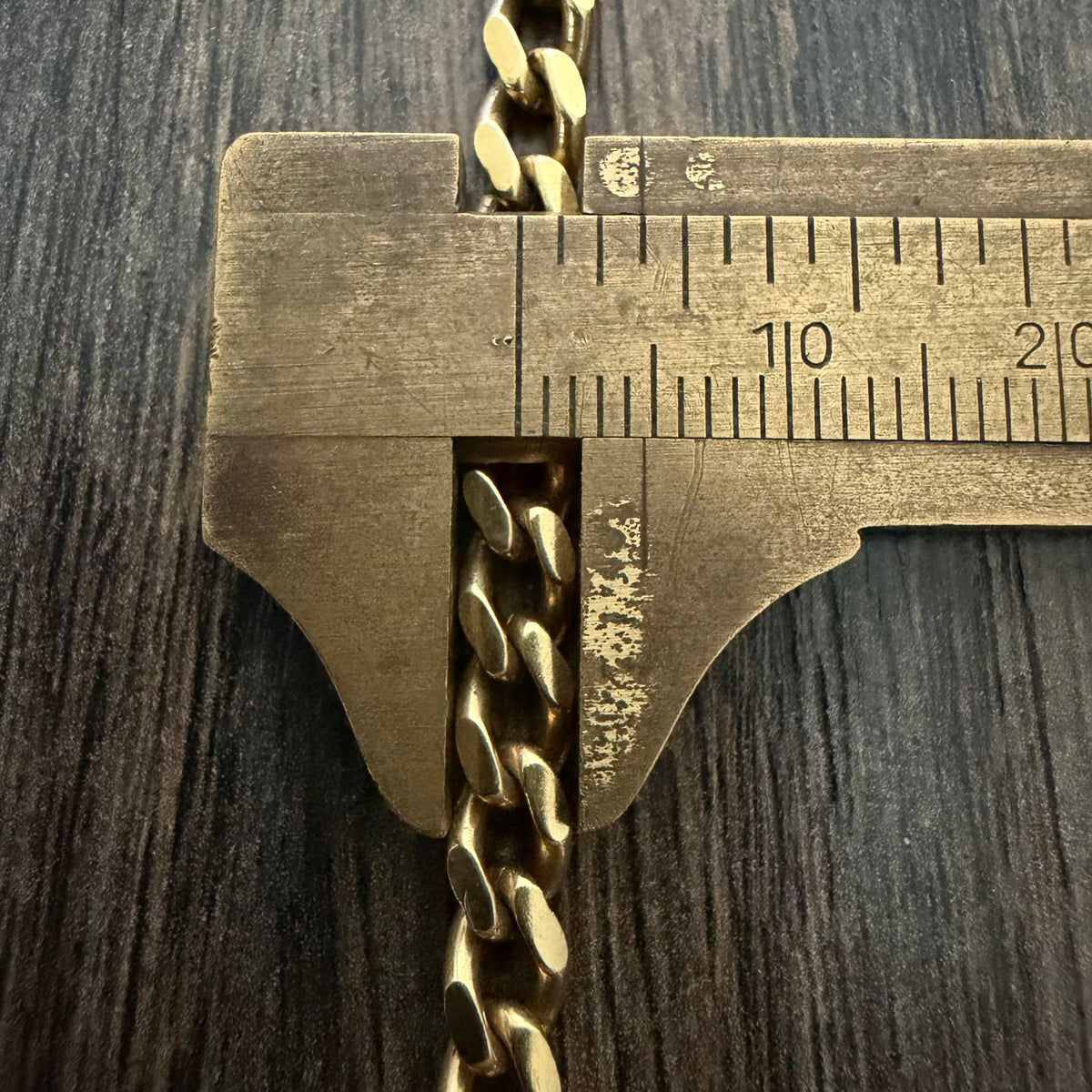 Vintage Balestra Solid 14k Yellow Italian Gold Cuban Curb Link Necklace (20”)