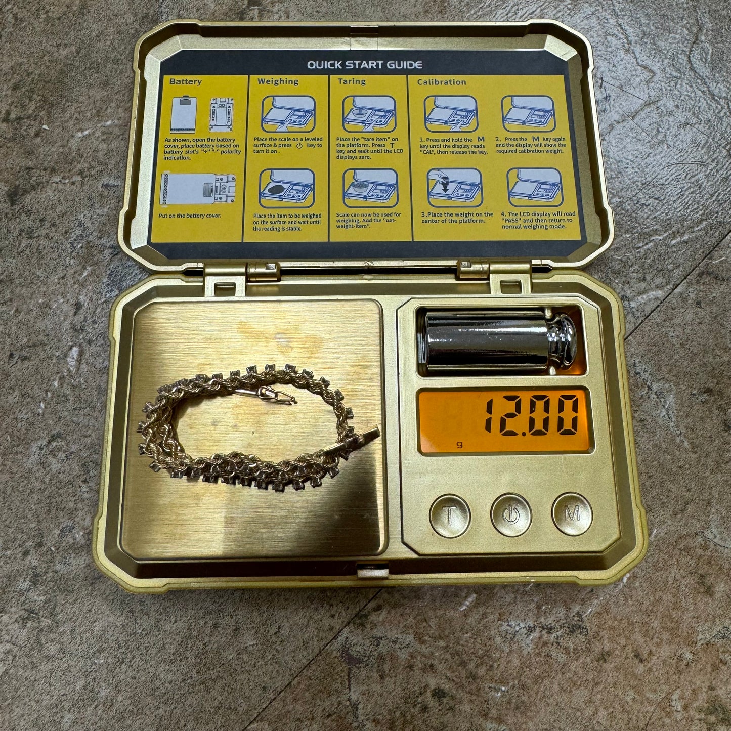 1970’s Solid 14k Yellow Gold 2.0ctw Natural Diamond Double Rope Bracelet (7.5”)