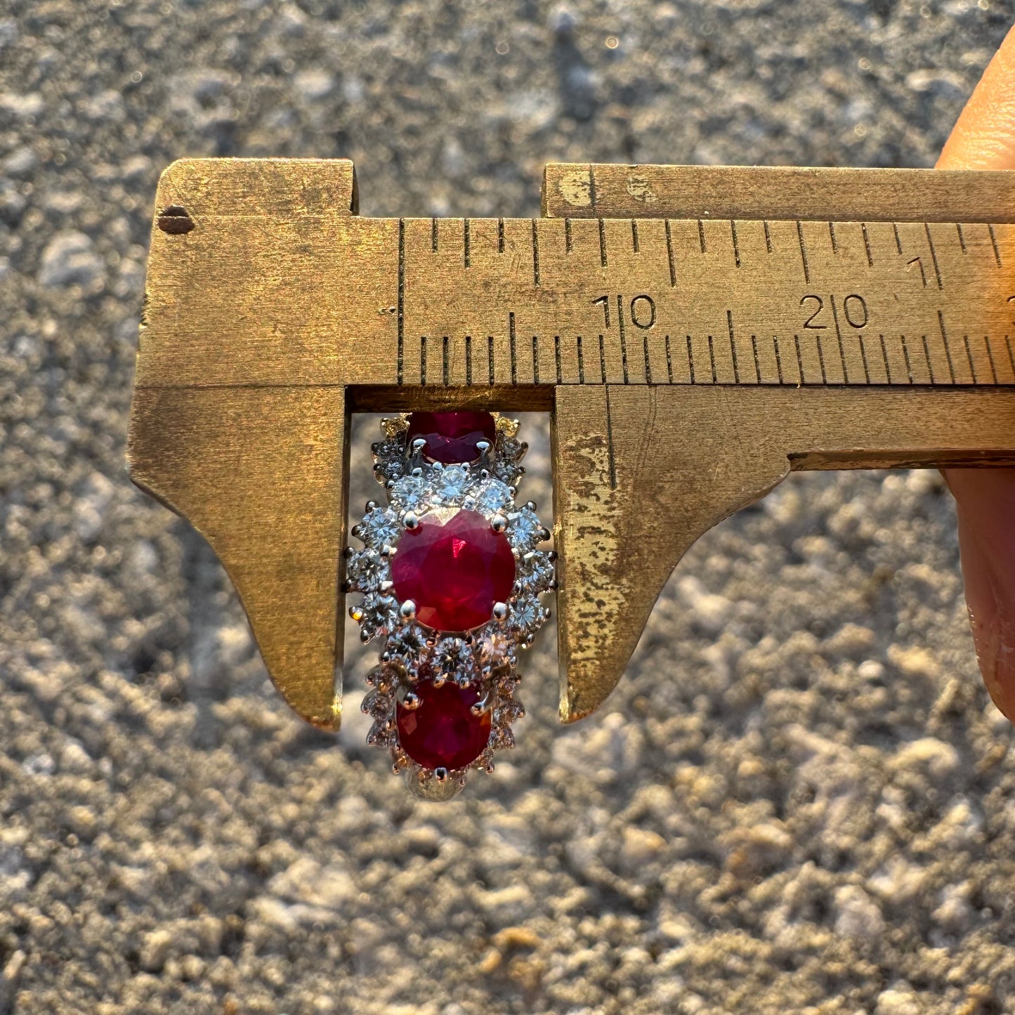 Brand New 14k White Gold 1.05ctw Natural Burmese Ruby .38ctw Natural VS Diamond Ring (8)
