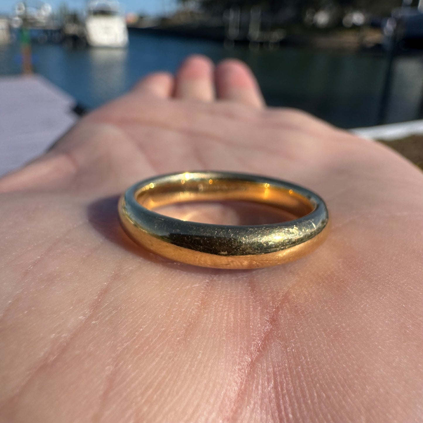 Vintage Tiffany & Co. Solid 18k Yellow Gold Donut Band Ring (10)