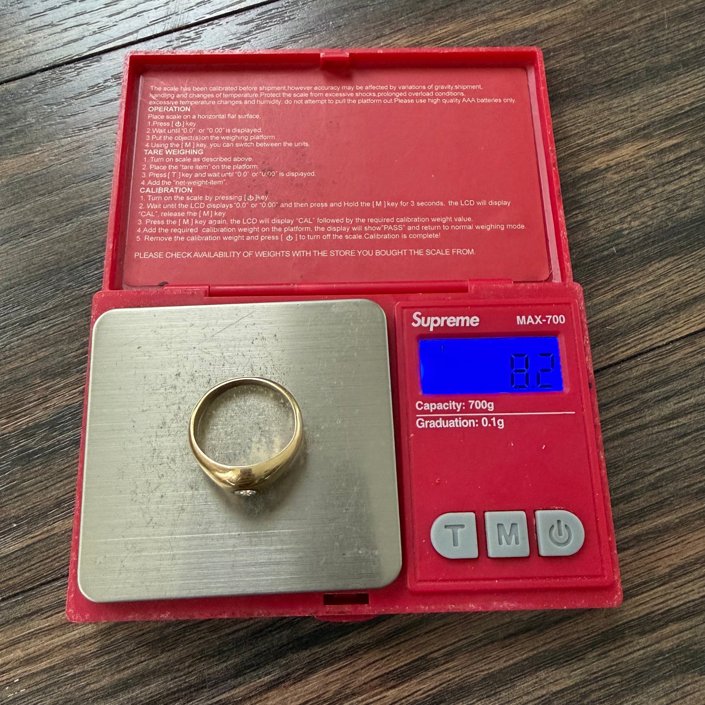 Art Deco Solid 14k Yellow Gold .40ct Natural VS Old Euro Cut Diamond Rub Over Gypsy Ring (8.5)