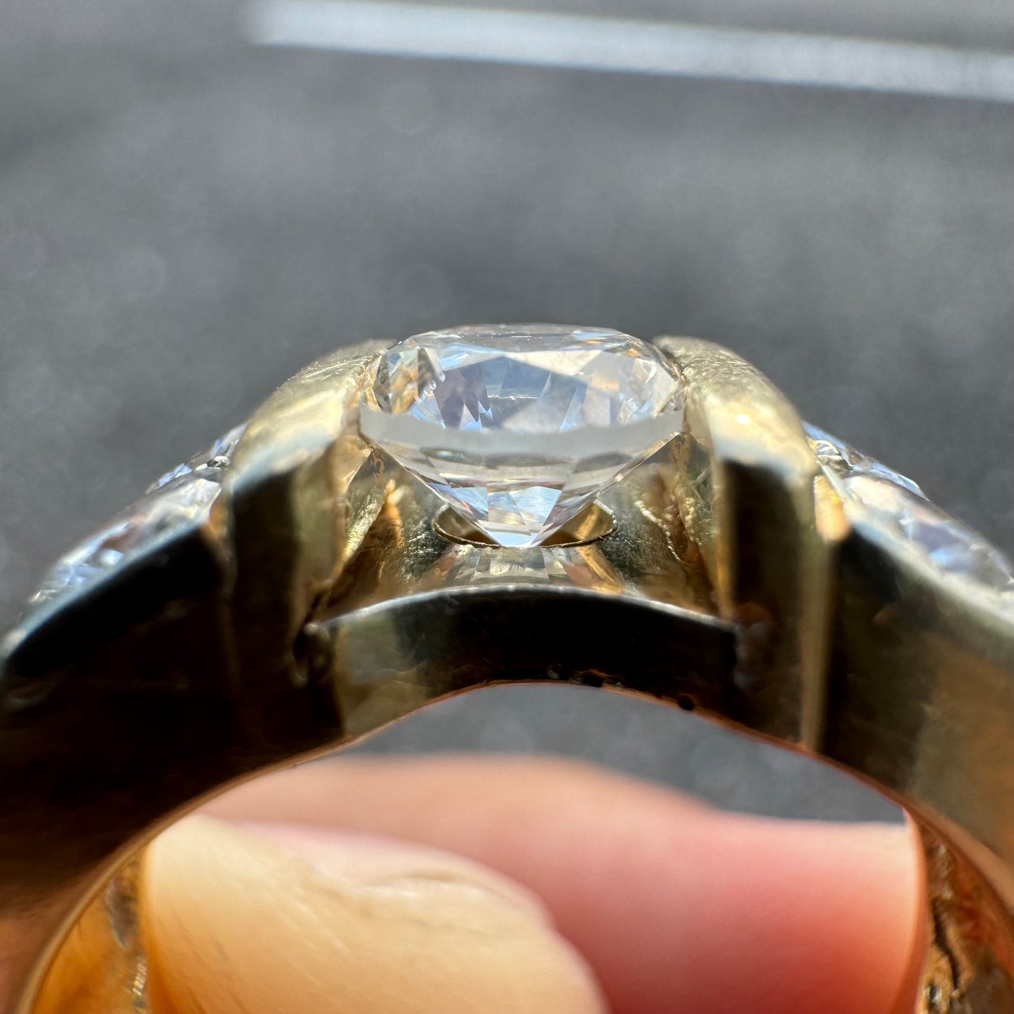 Vintage 1.25ctw Natural Diamond Solid 14k Yellow Gold Heavyweight Custom Ring (8)