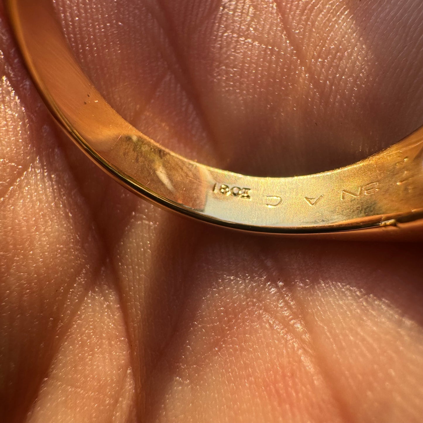 Vintage Solid 18k Yellow Gold 1.5ctw Natural Old Mine Cut Diamond Trilogy Ring (11)