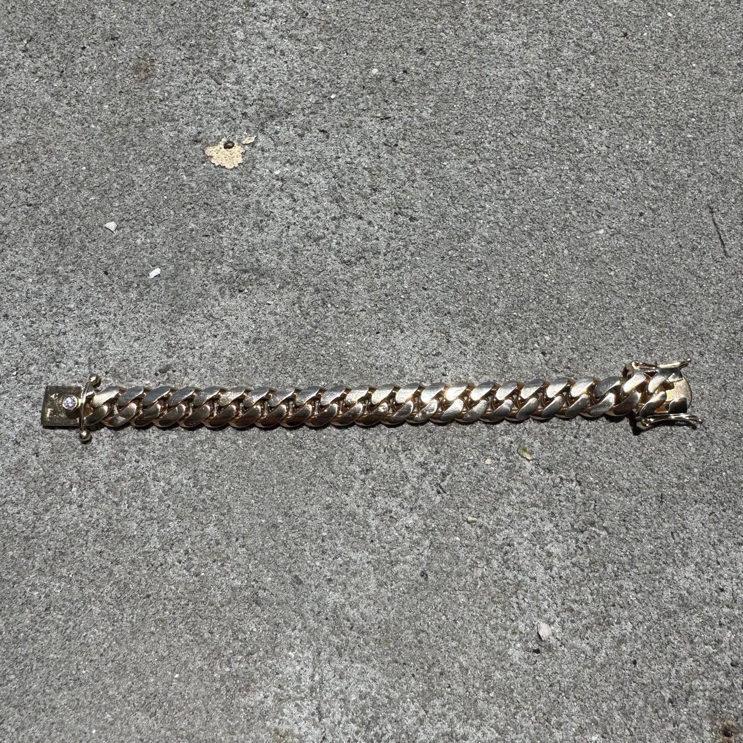 Custom Solid 14k Yellow Gold Heavyweight Miami Cuban Link Bracelet (7”)