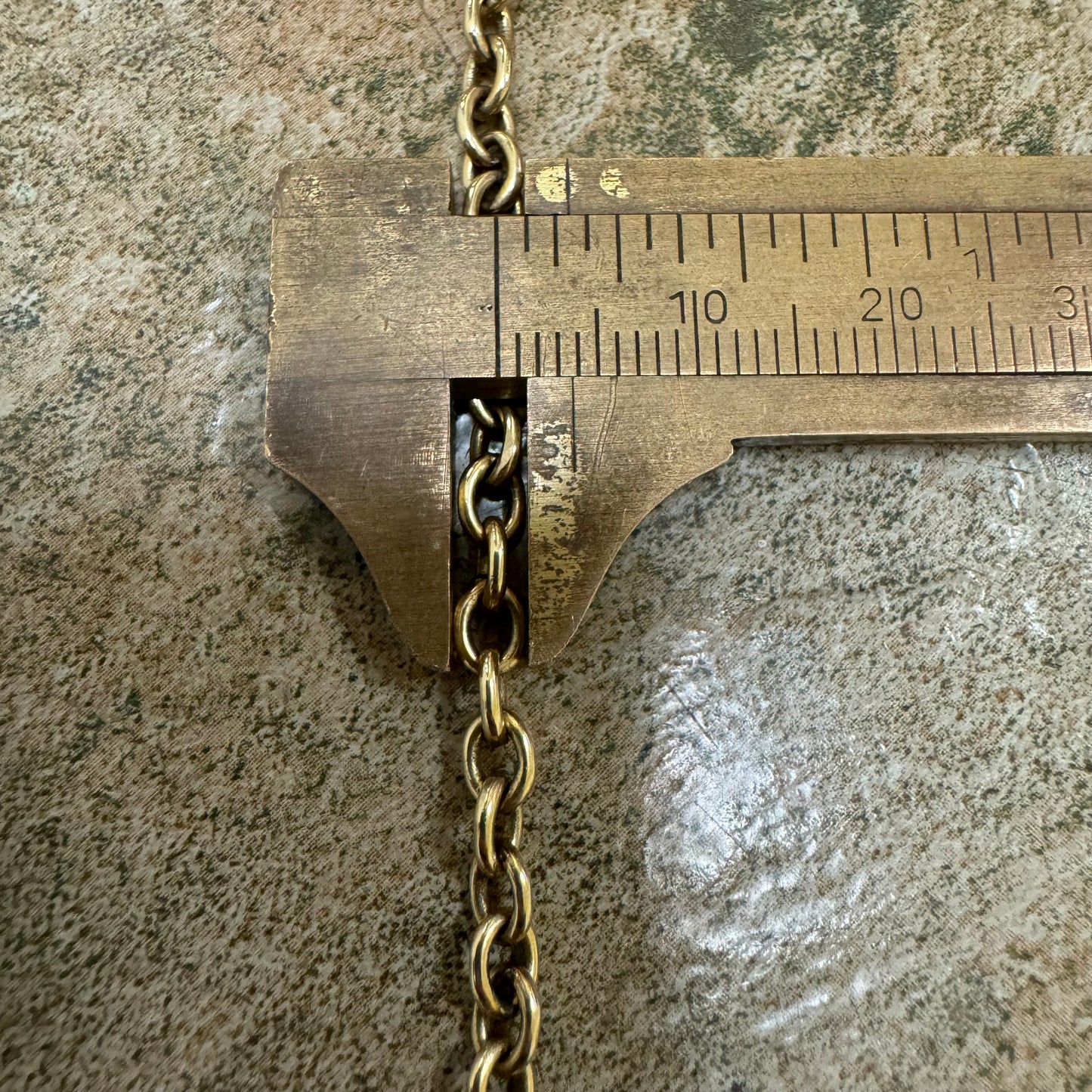 1970’s Solid 14k Yellow Gold Cable Link Necklace (18”)