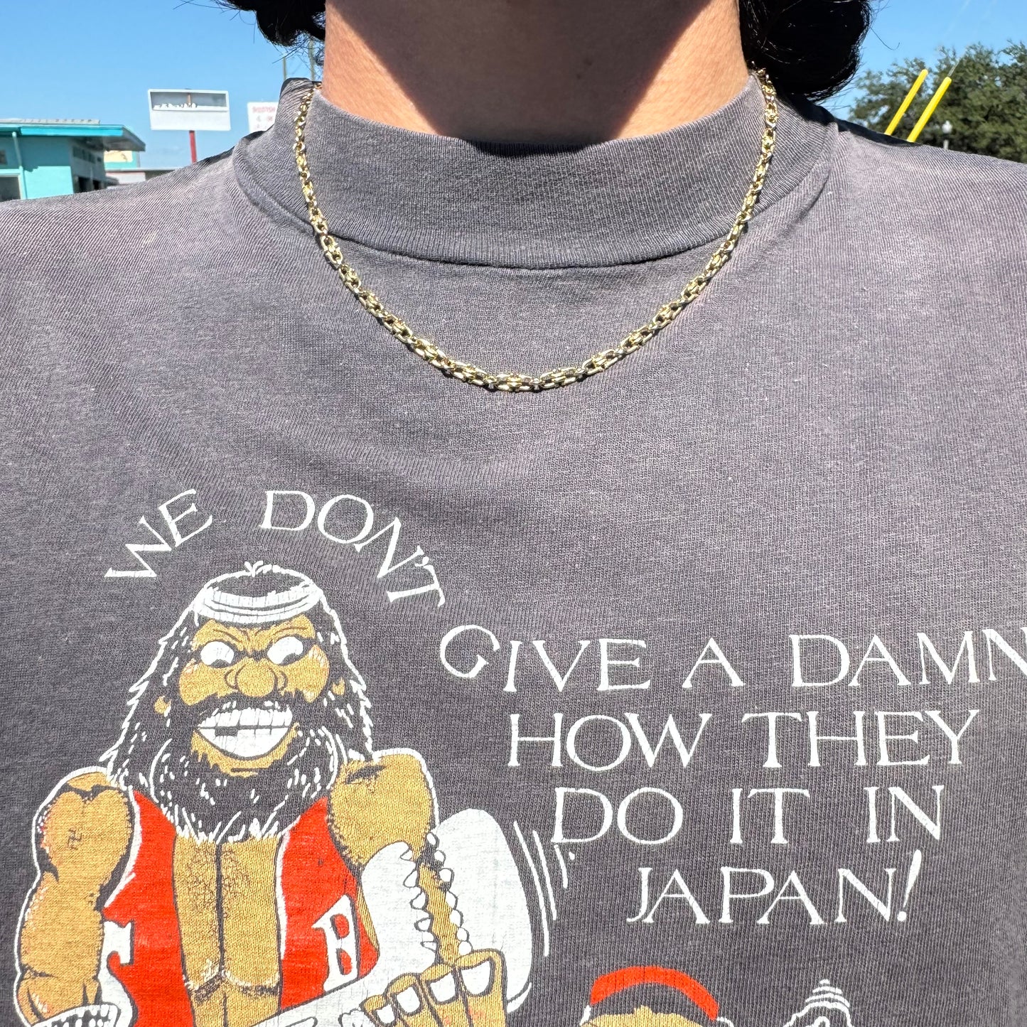 Vintage Auritalia Designer Made Solid 14k Yellow Gold Horsebit Link Necklace (18.5”)