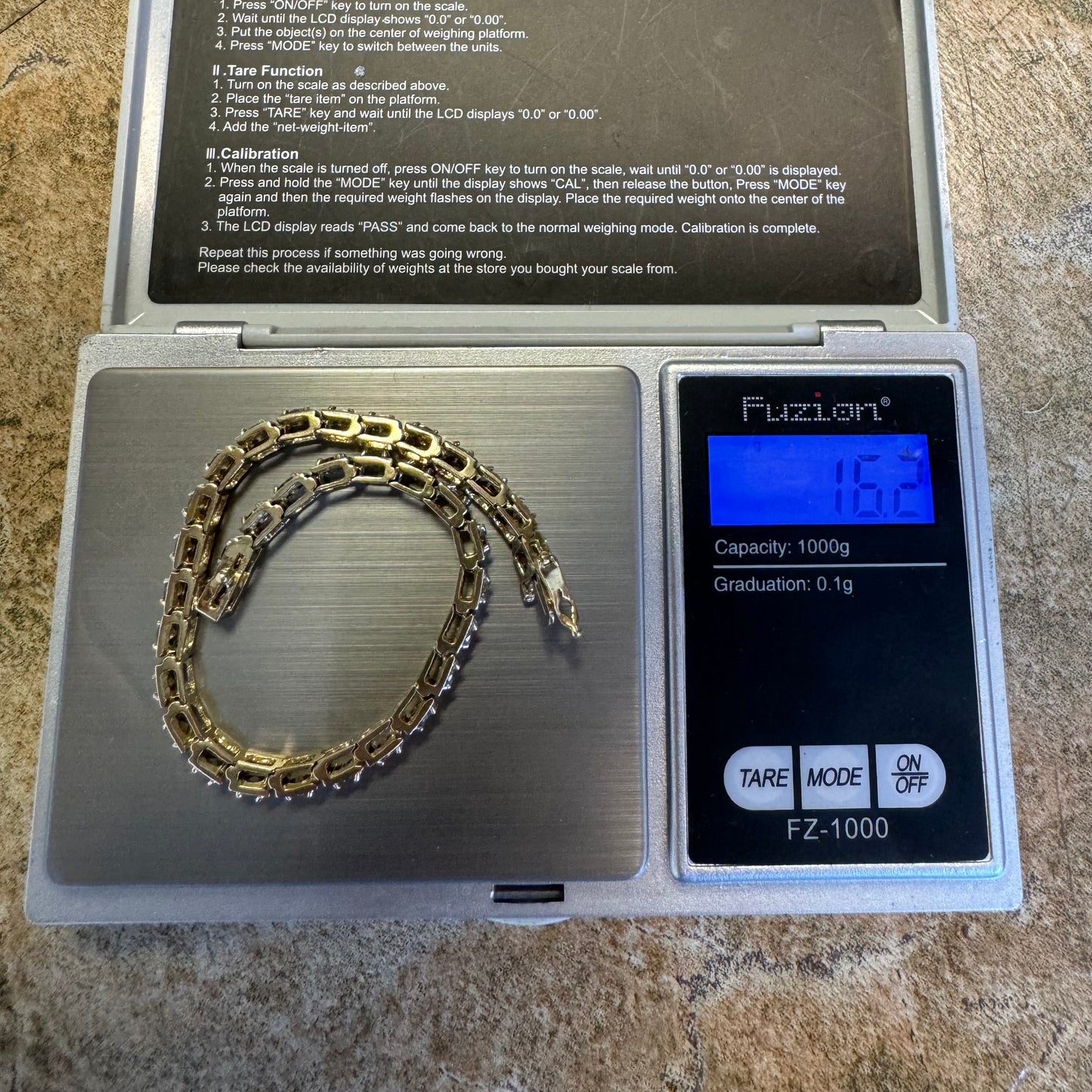 Vintage 5.0ctw Natural Champagne Diamond 14k Gold Tennis Bracelet (7.15”)