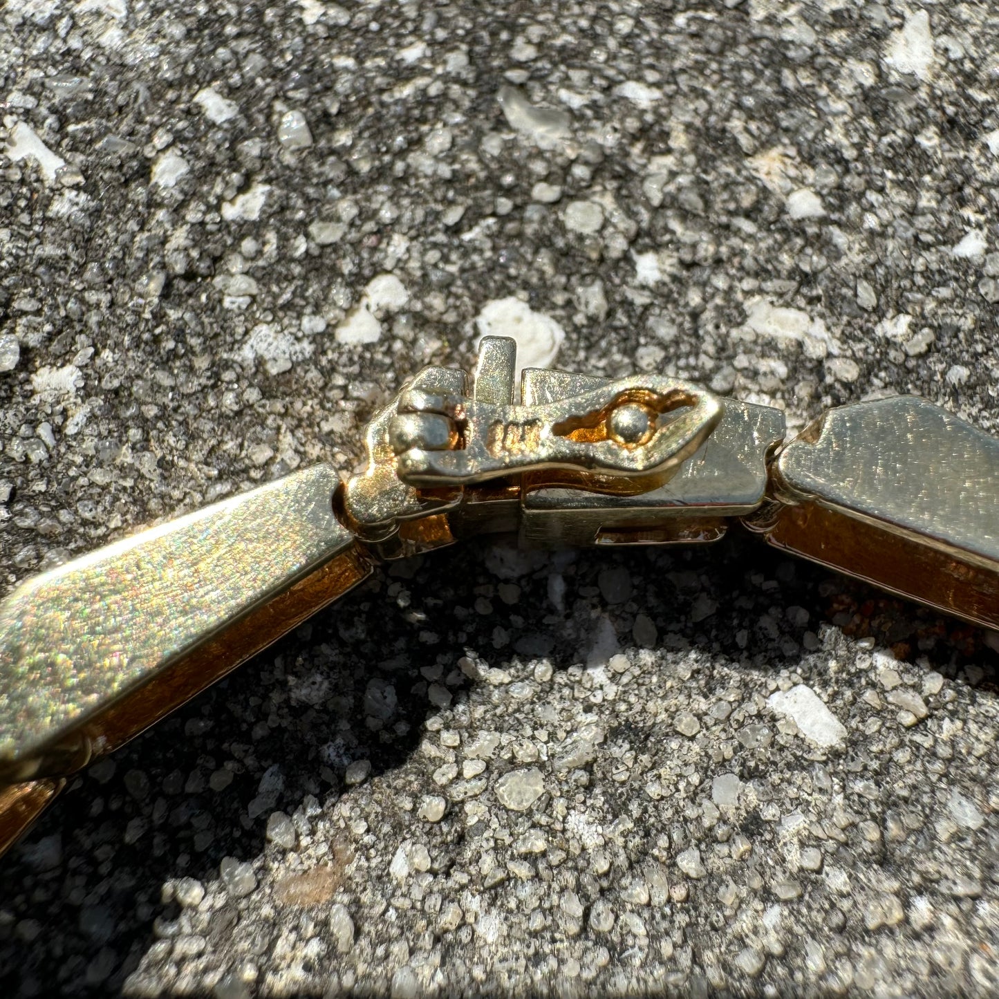 Vintage 14k Yellow Gold 10.5CTW Natural Diamond Bracelet (7.25”)