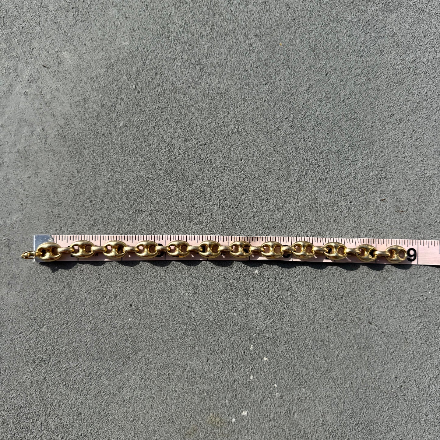 Vintage Fully Solid 14k Yellow Gold Super Heavyweight Puffed Mariner Link Bracelet (8.25”)