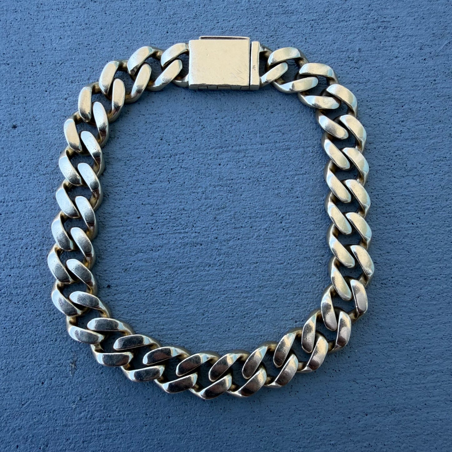 Solid 14k Yellow Gold 5.0ctw Natural Diamond Encrusted Cuban Link Bracelet (8.25”