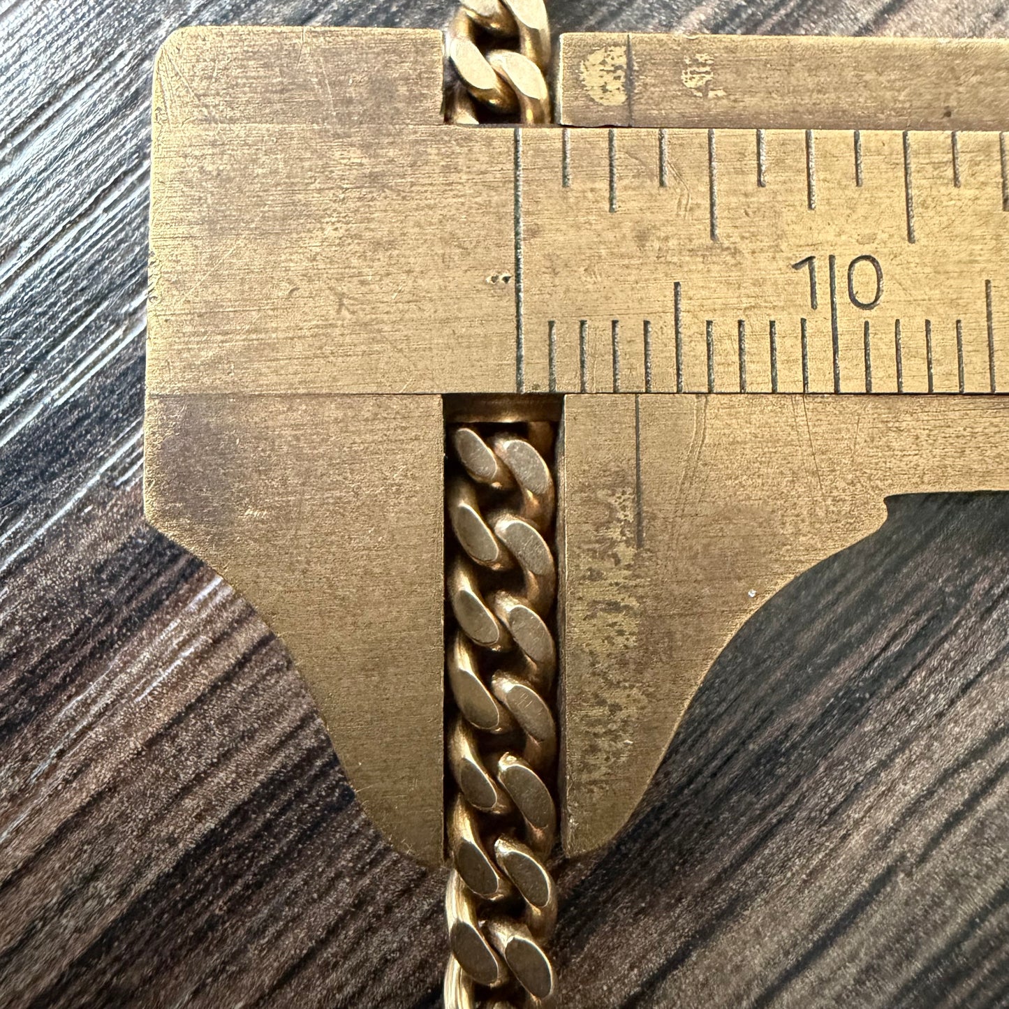 1917 Solid 14k Yellow Gold Double Albert Curb Link Watch Chain Necklace (22.5”)