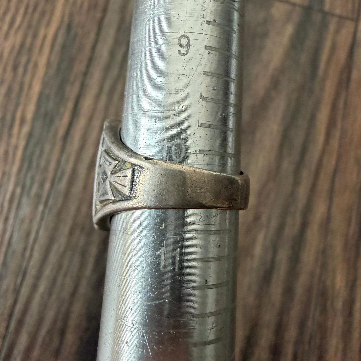 1940’s/50’s Bell Trading Post Sterling Silver Large Turquoise Thunderbird Signet Ring (10.25)