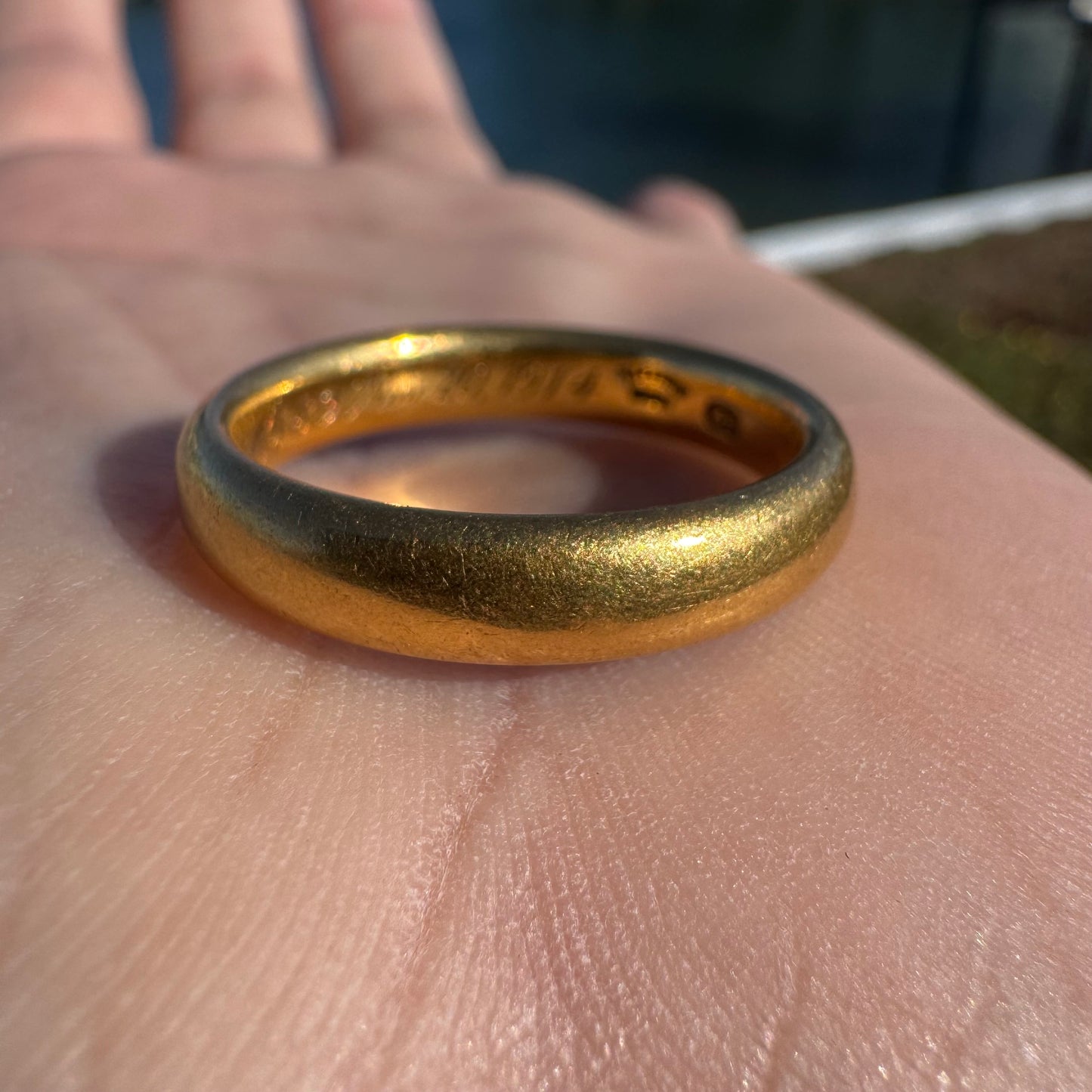 Antique Tiffany & Co. Solid 22k Yellow Gold Donut Band Ring (10)