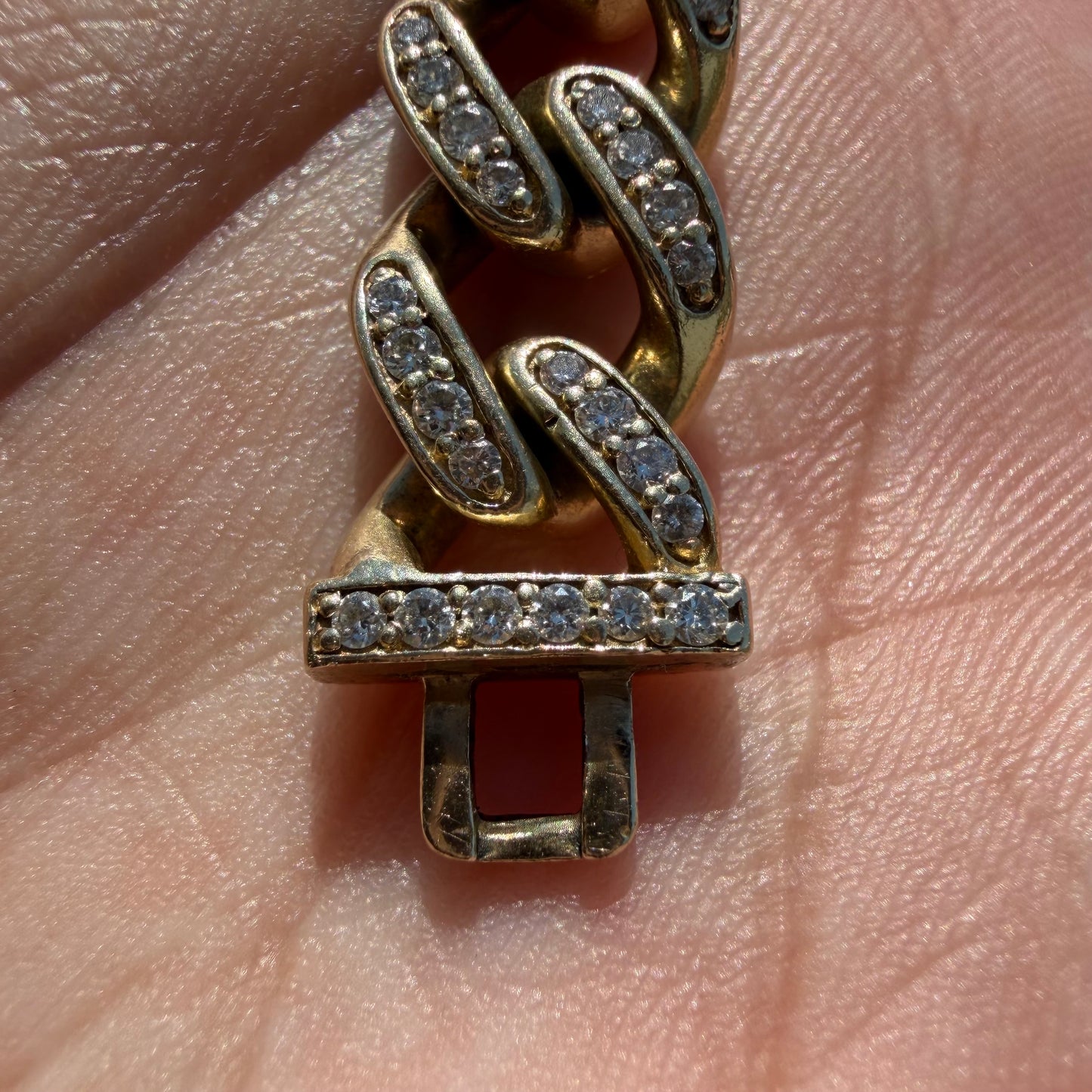 Solid 14k Yellow Gold 5.0ctw Natural Diamond Encrusted Cuban Link Bracelet (8.25”