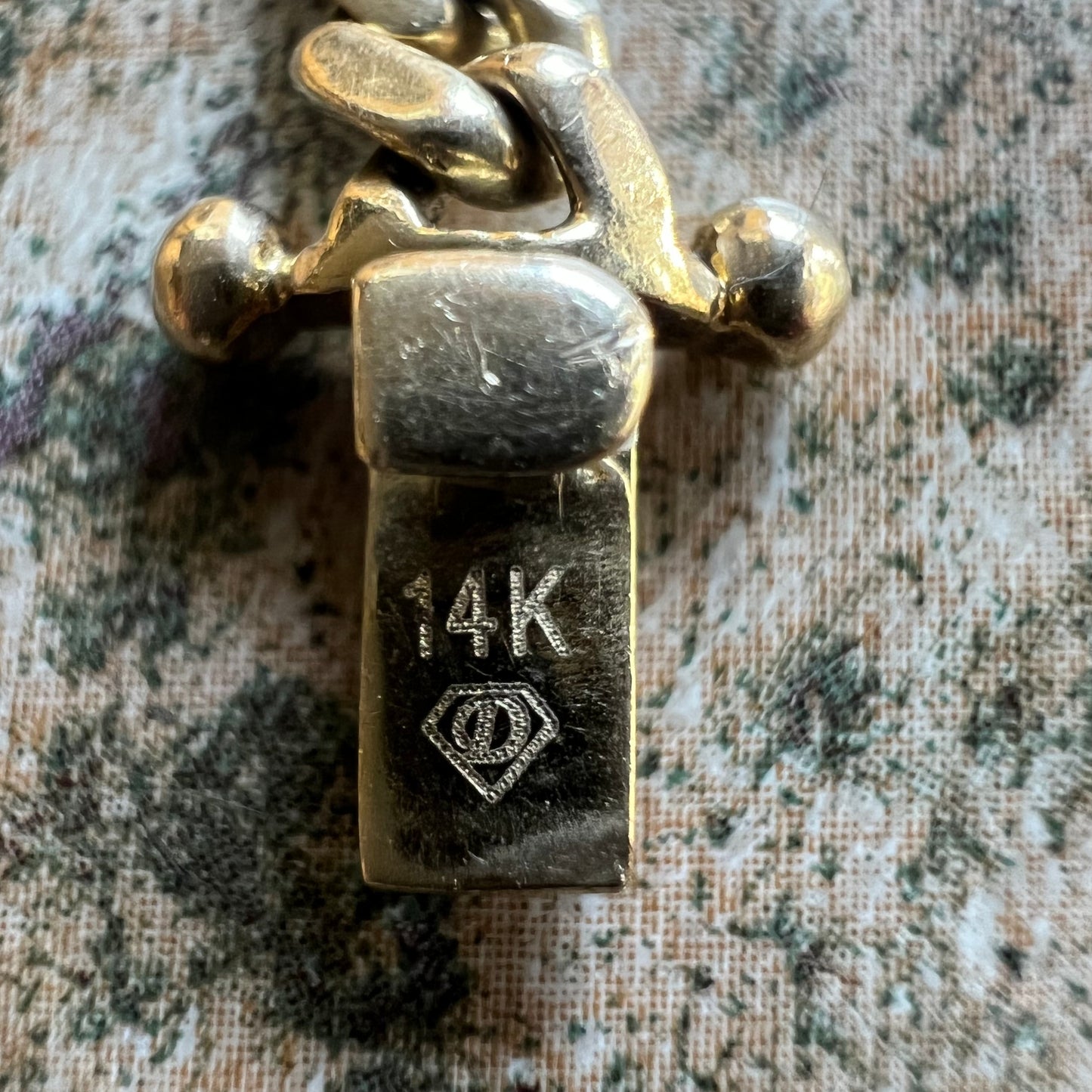 Vintage Solid 14k Yellow Gold Miami Cuban Link Bracelet (8”)