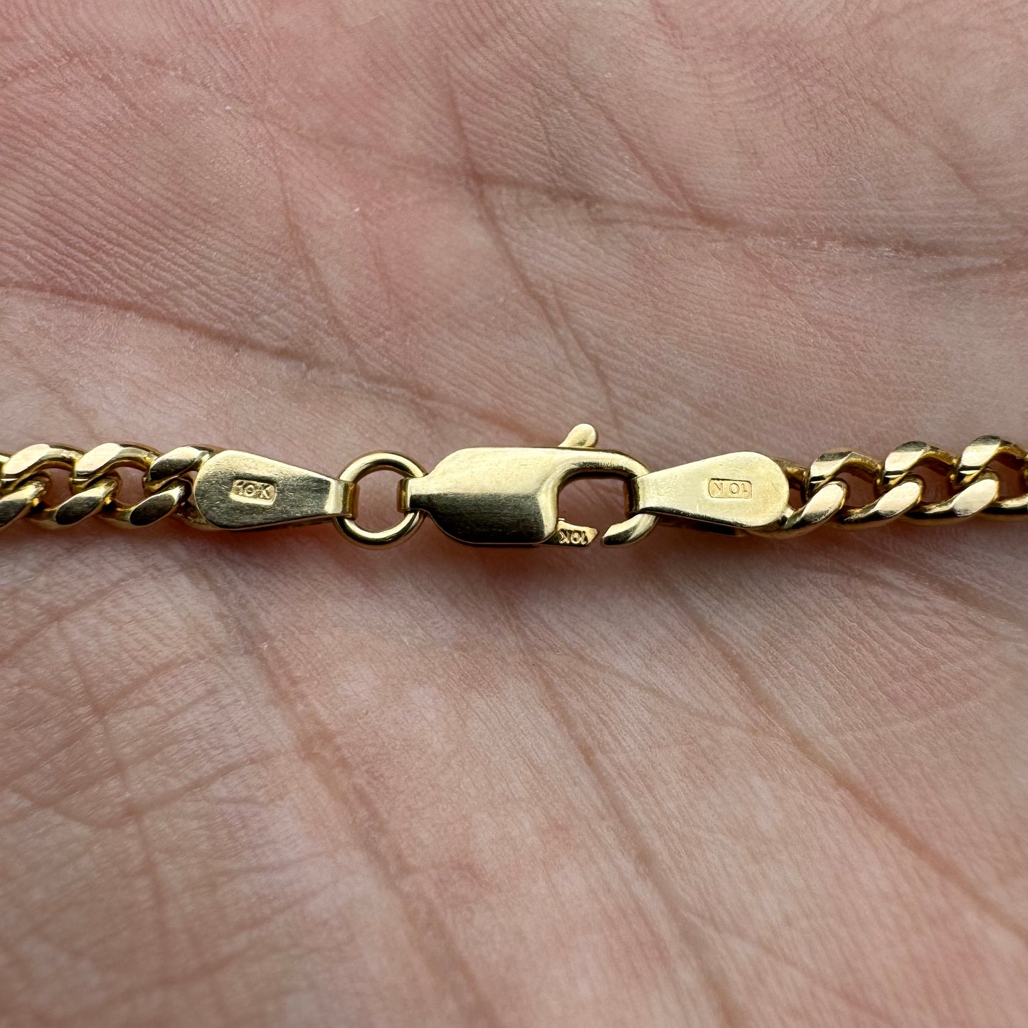 Vintage Solid 10k Yellow Gold Classic Heavyweight Cuban Link Necklace (25”)
