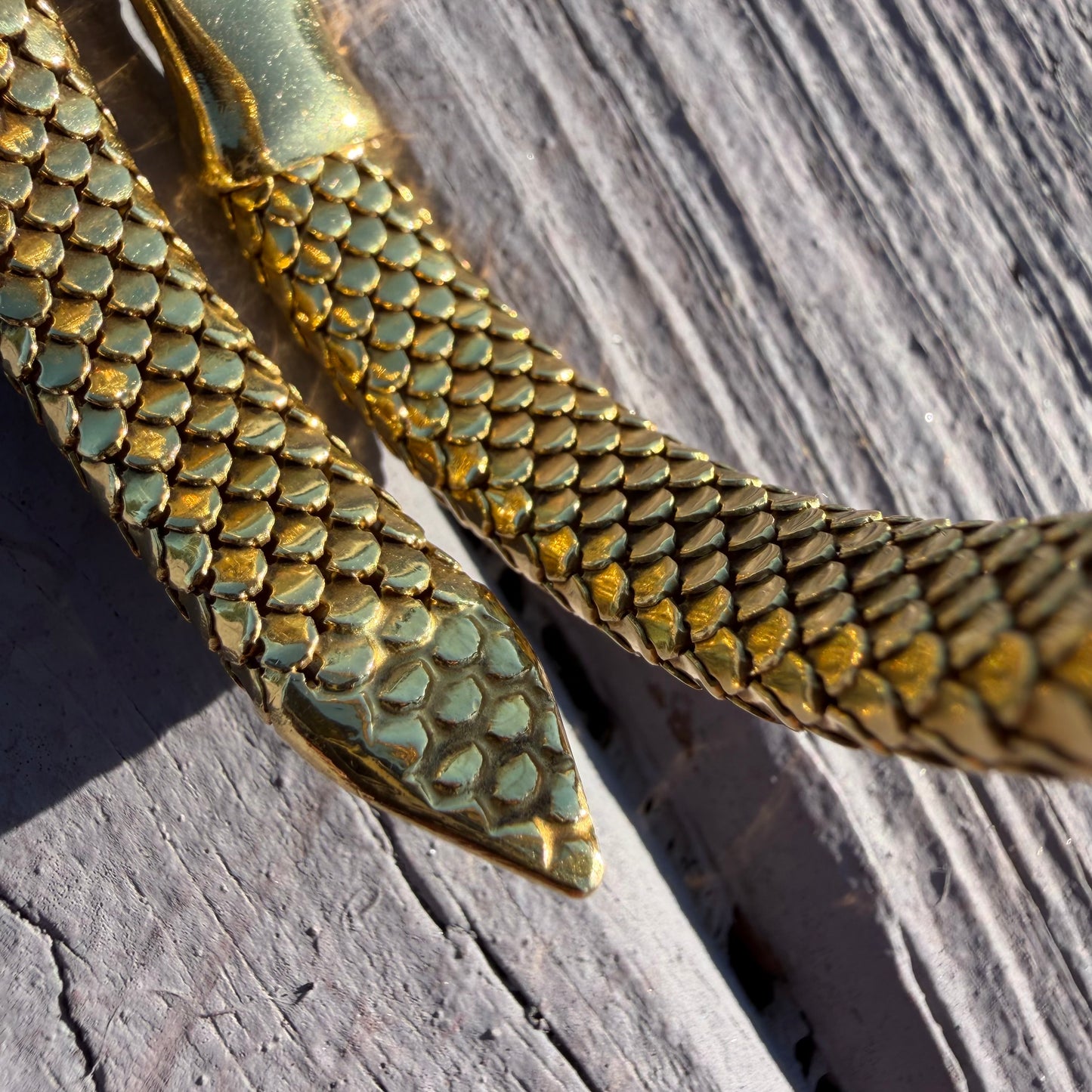 Circa 1940’s Italian Designer 18k Yellow Gold Flexible Mesh Heavyweight Snake Bracelet (6”-7.75”)