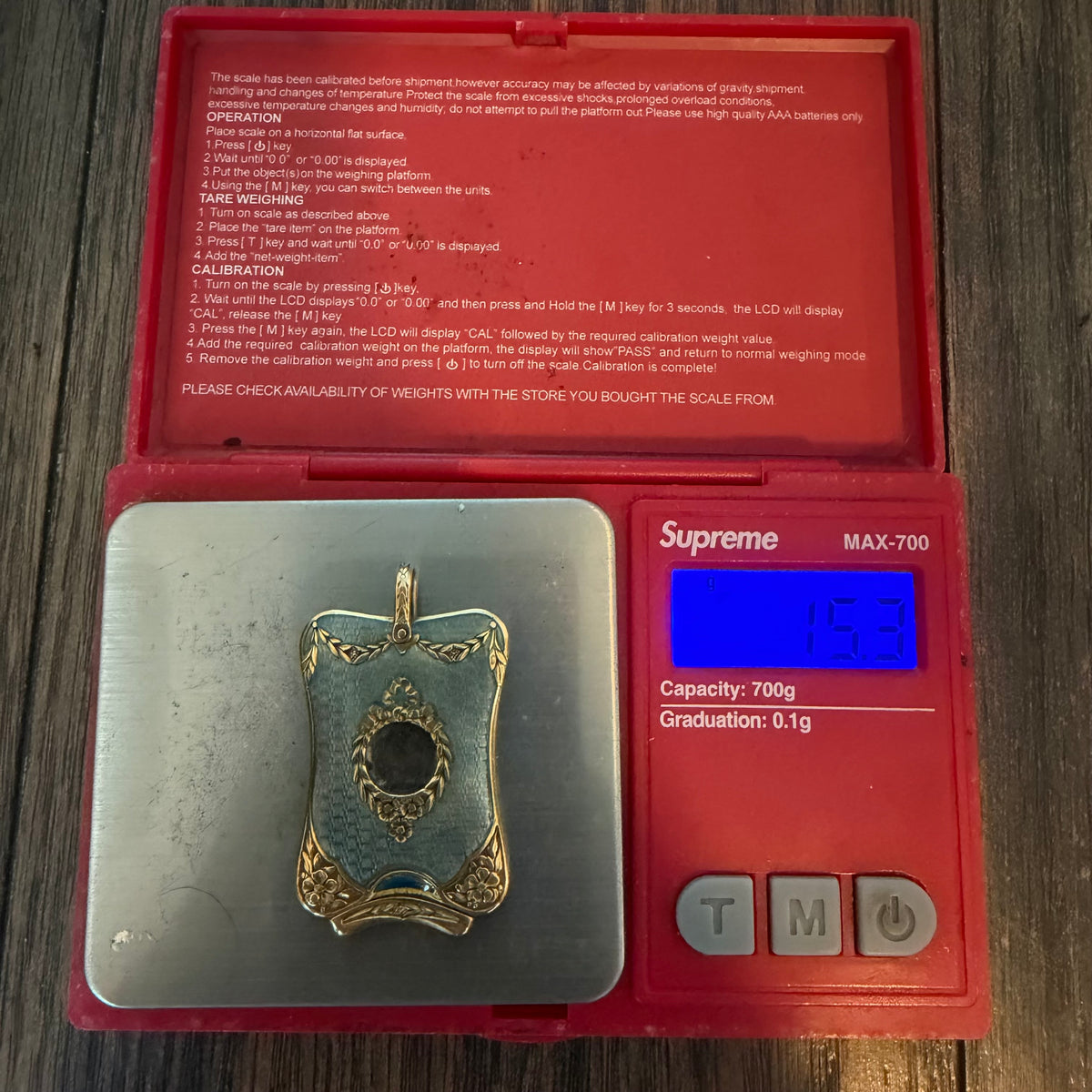 Victorian French 18k Yellow Gold Guilloche Enameled Watch Chain Cigar Cutter Fob Necklace Set (14”)