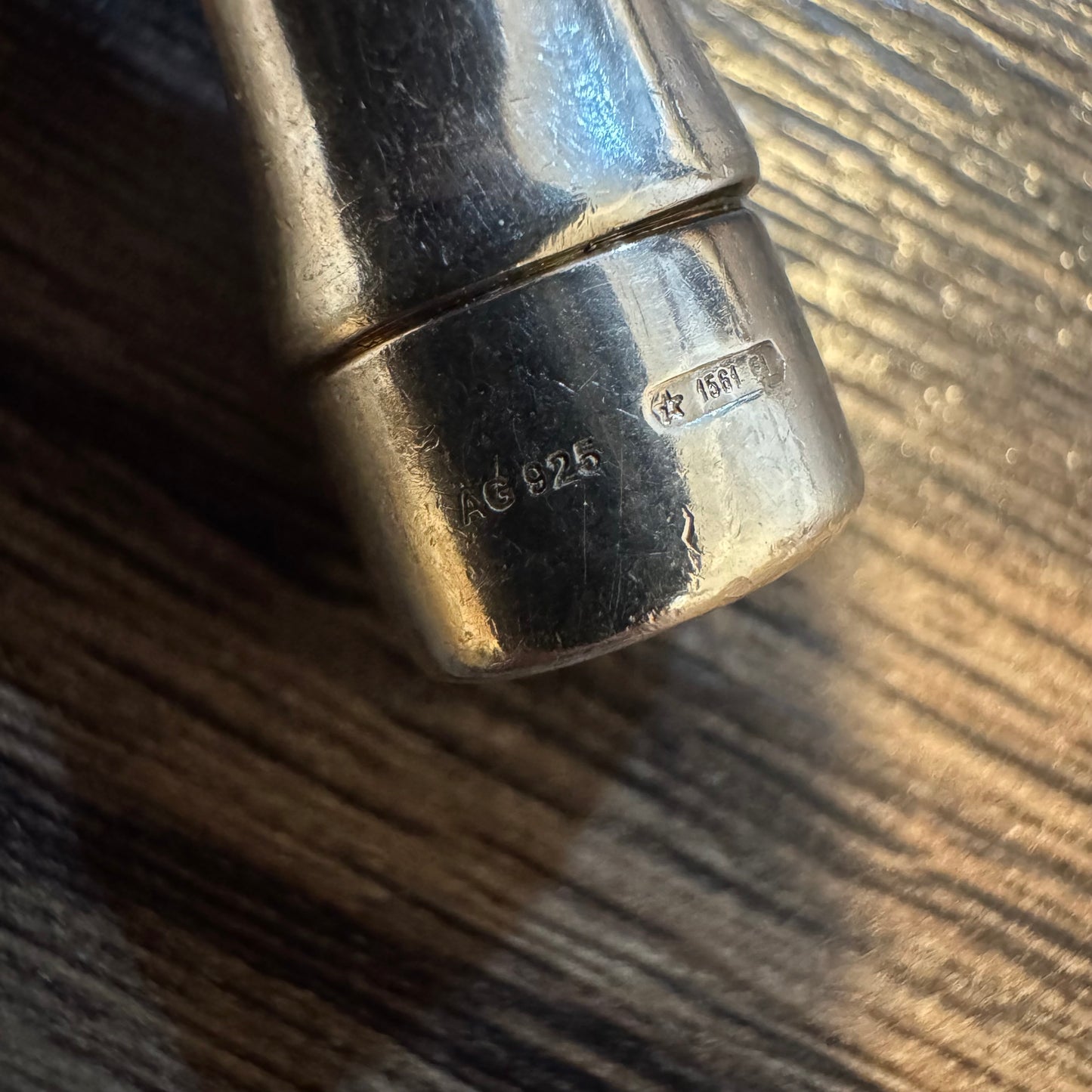 Gucci Sterling/.925 Chunky Bamboo Cuff Bracelet (Size:19/7.5”)