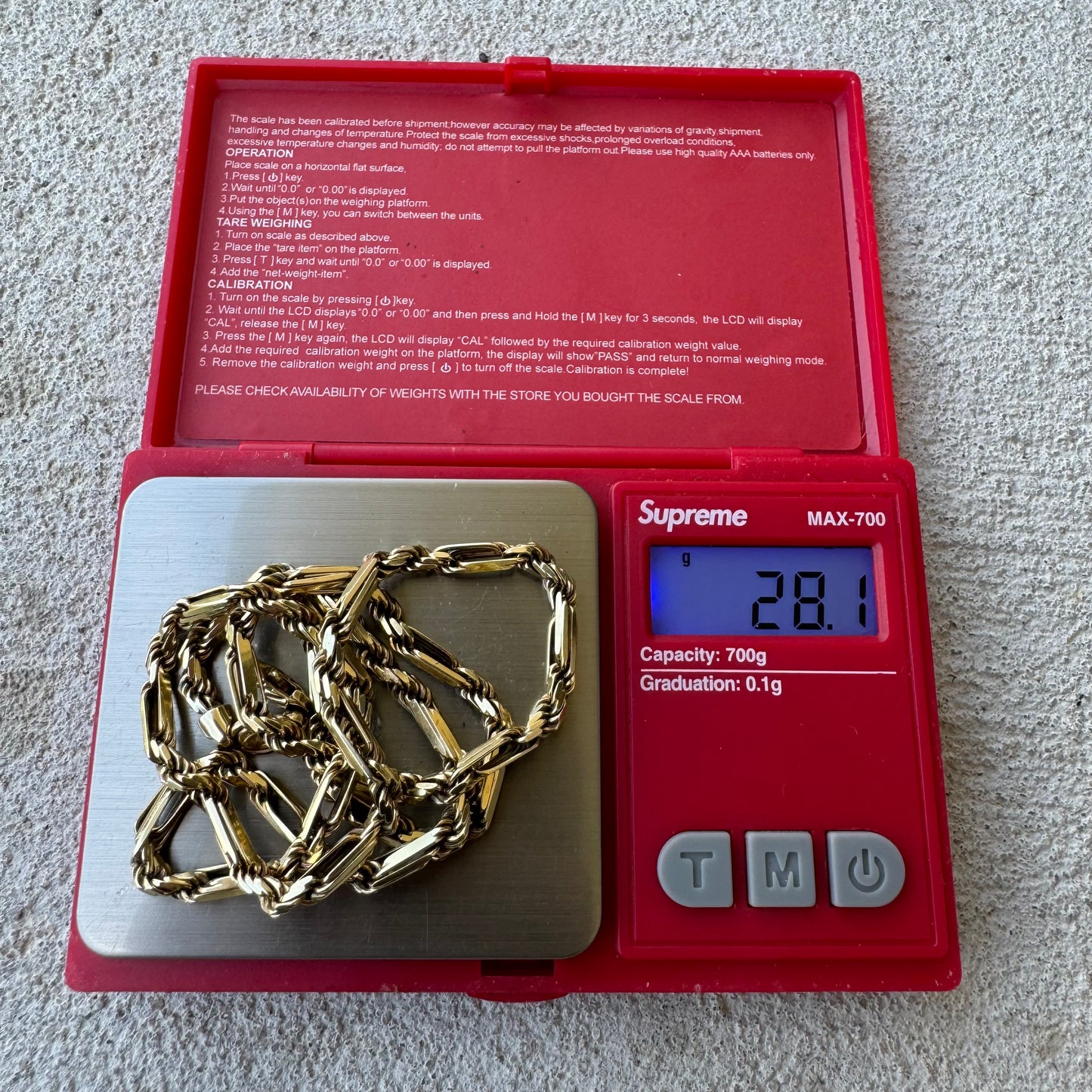 1992 Solid 14k Yellow Gold Diamondcut “Figarope” Necklace (20”)