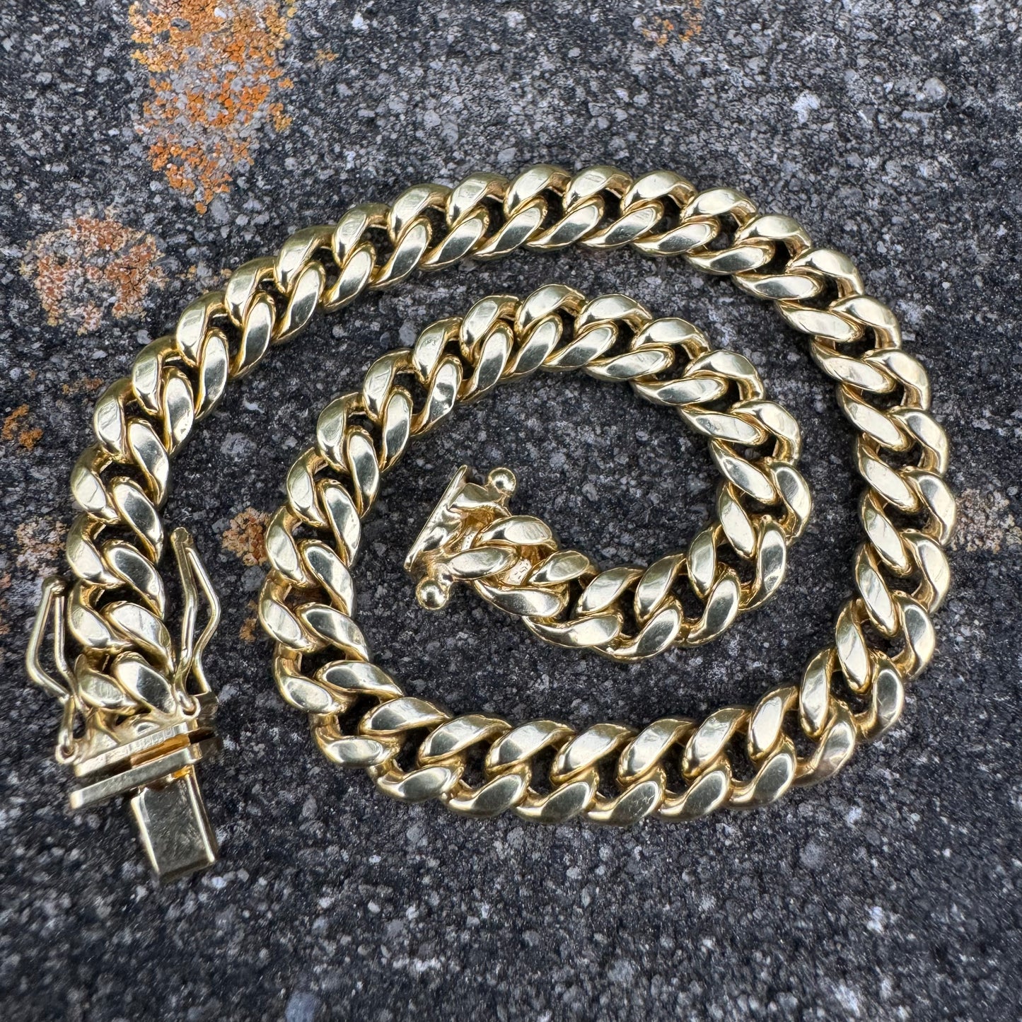 Brand New 14k Yellow Gold Miami Cuban Link Bracelet (8”)