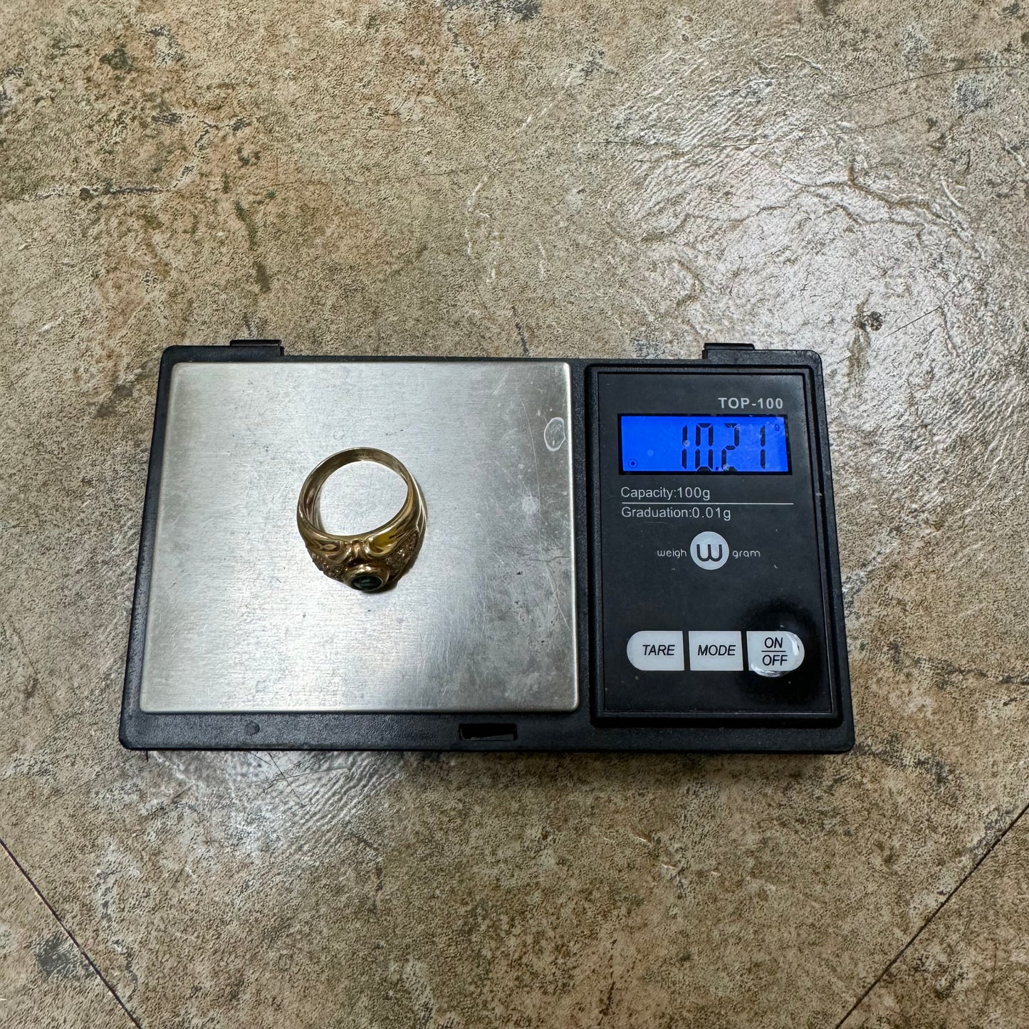 Vintage 14k Yellow Gold .80Ct Natural Columbian Emerald .50Ctw Natural VS Diamond Ring (8)