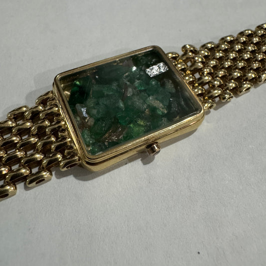 14k emerald shaker Watch