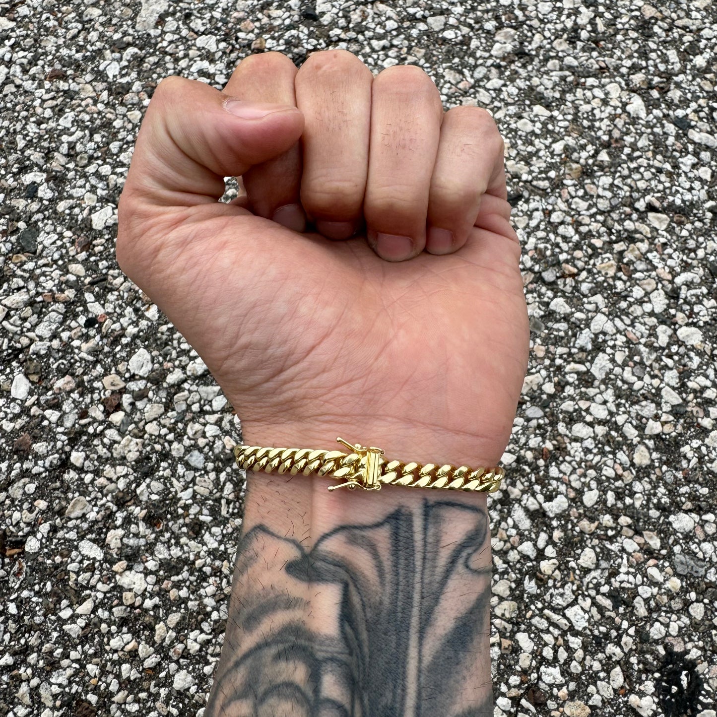 Brand New 14k Yellow Gold Miami Cuban Link Bracelet (8”)