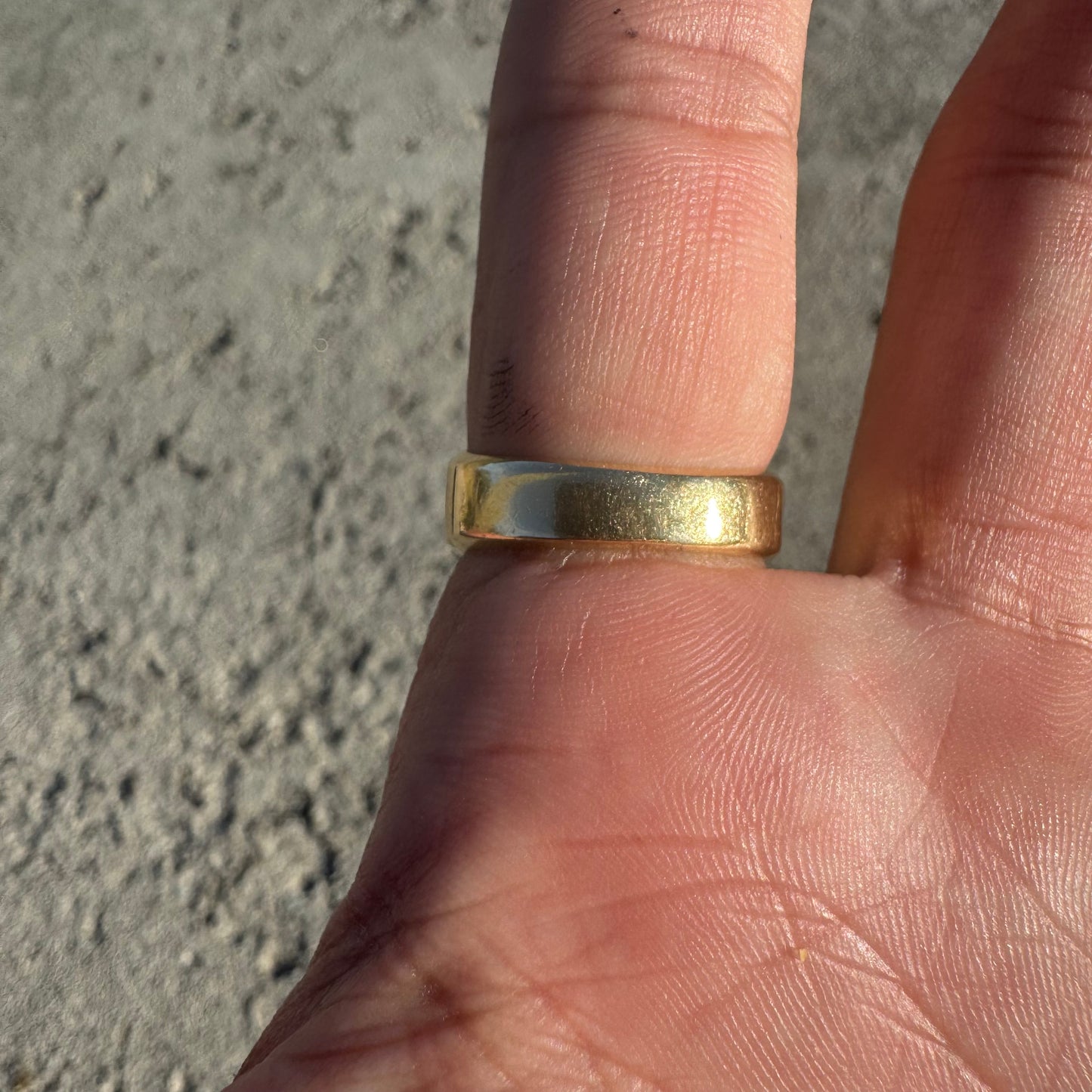 Vintage 14k Yellow Gold .35ct Natural Diamond 22k Raw Gold Nugget Inlaid Signet Ring (8.5)