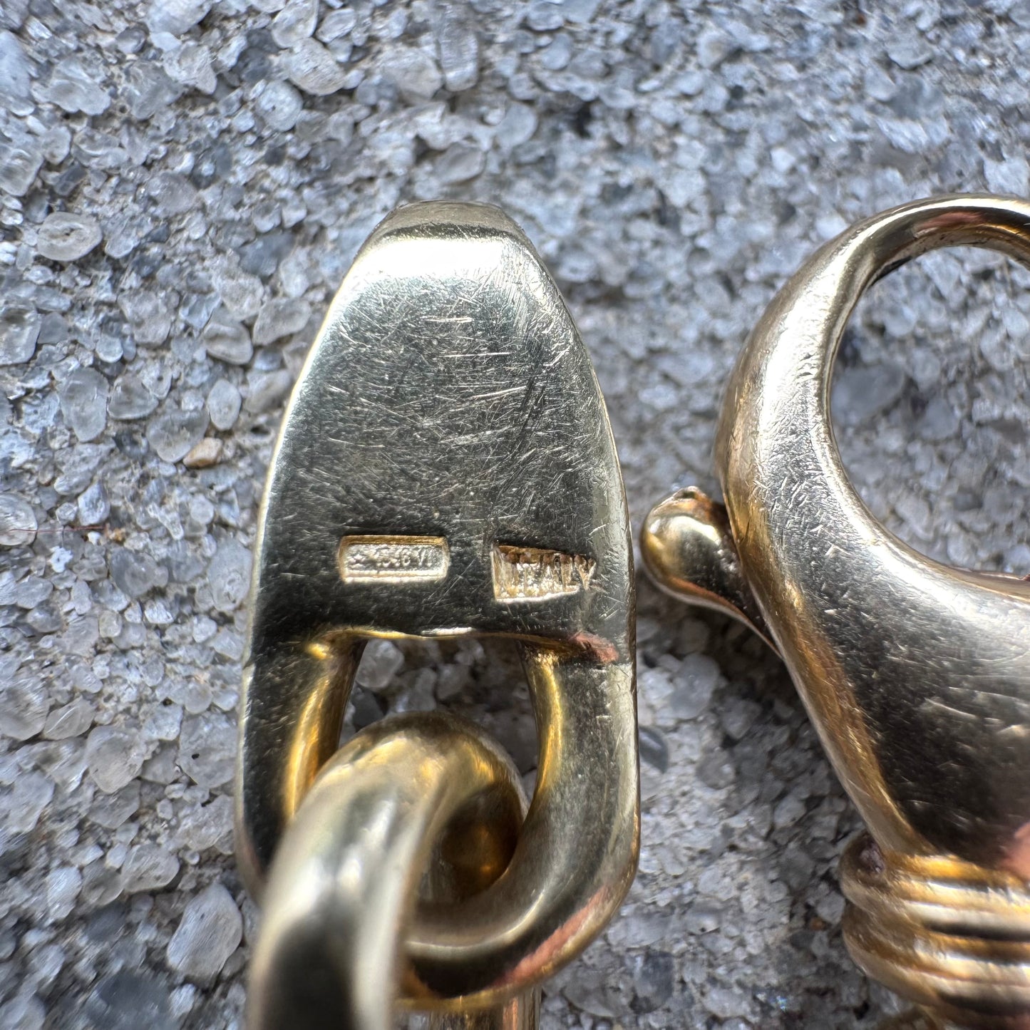 Vintage Solid 14k Yellow Gold Heavyweight “Biker Chain” Anchor Link Bracelet (9.5”)