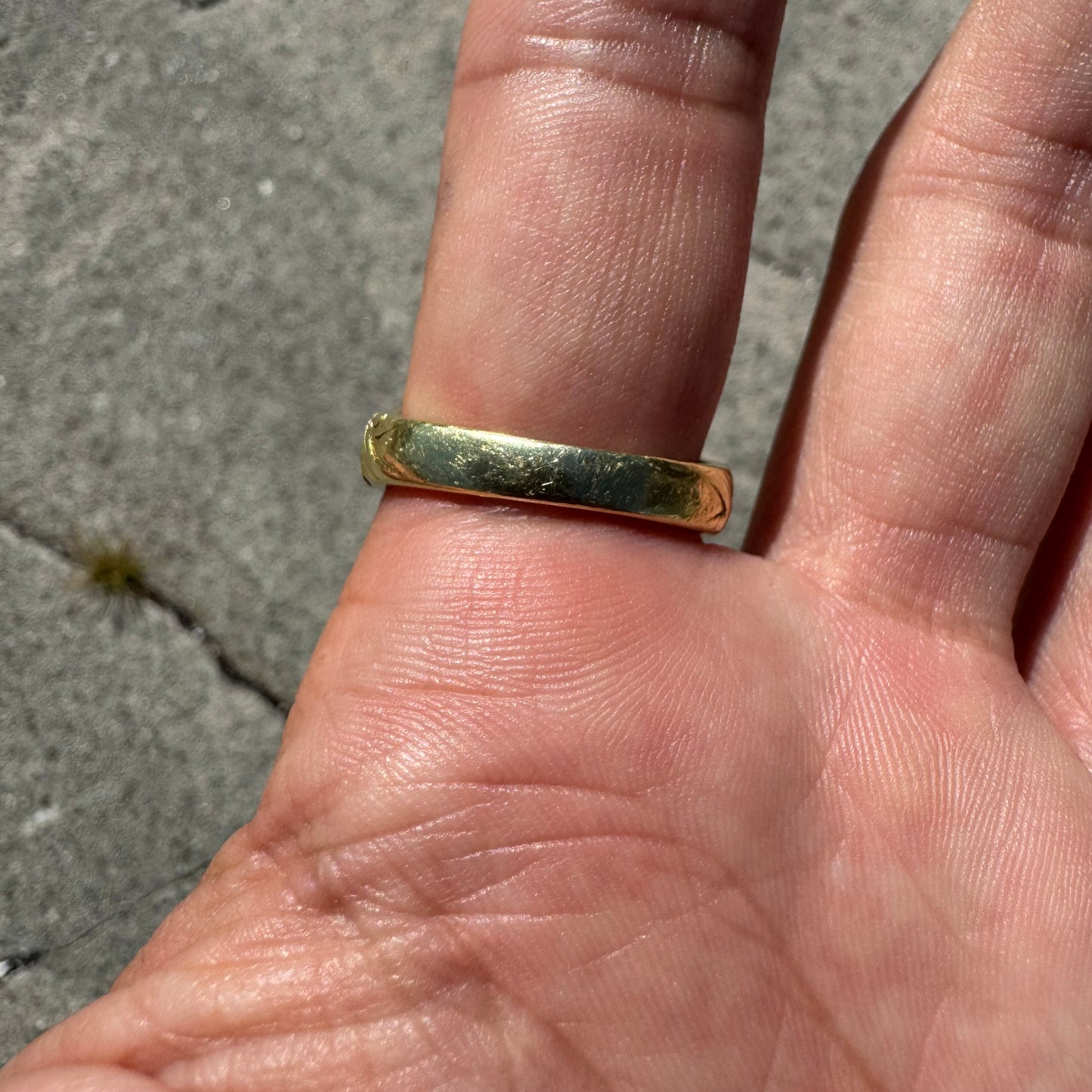 Antique Art Nouveau Solid 18k Yellow Gold Bloodstone Signet Ring (10)