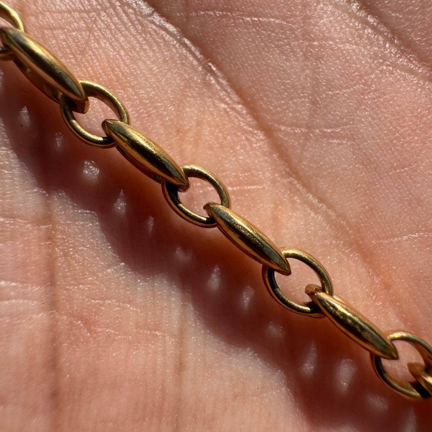 1970’s UnoAerre Solid 14k Yellow Gold Puffed Mariner Link Bracelet (7.5”)