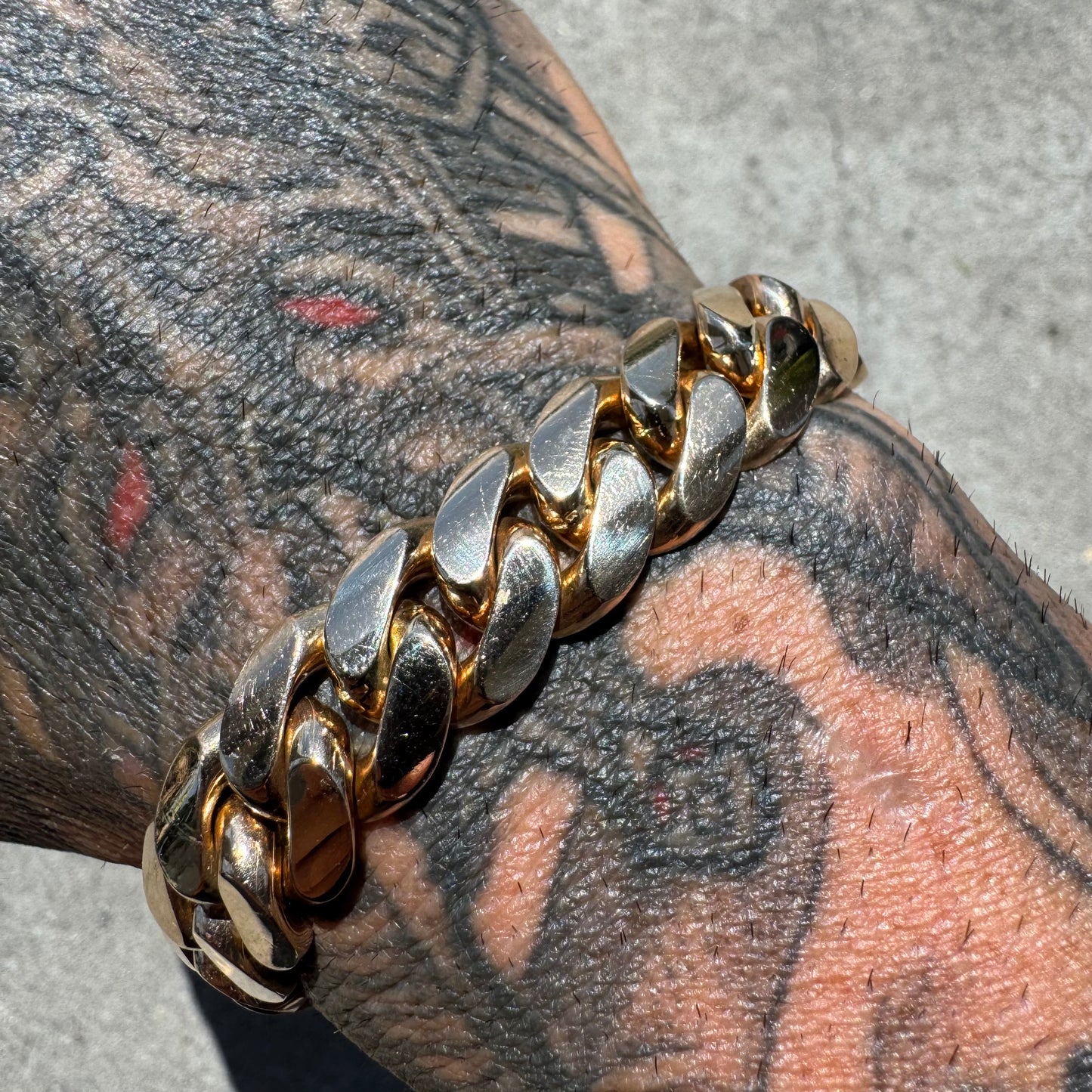 Custom Solid 14k Yellow Gold Heavyweight Miami Cuban Link Bracelet (7”)