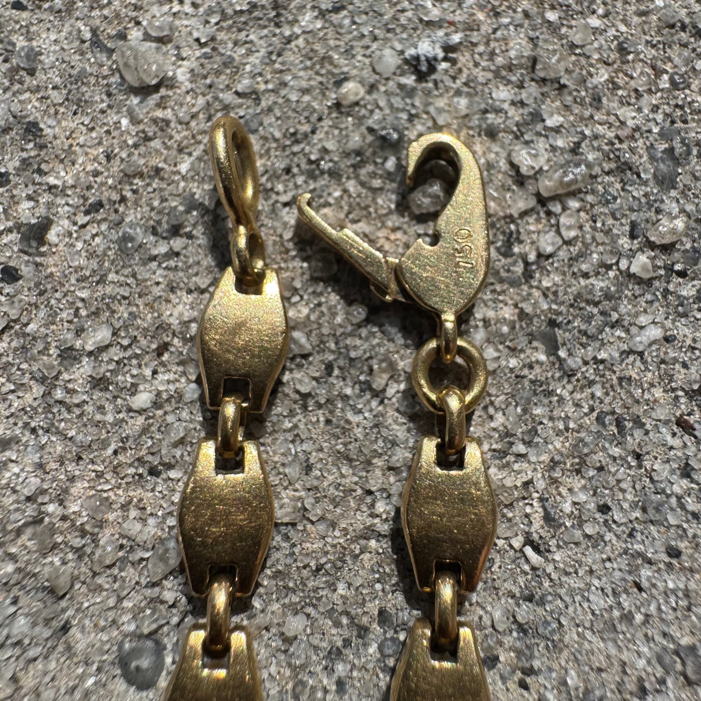 1970’s Cartier Solid 18k Yellow Gold Mariner Anchor “Tortue” Link Bracelet (7.5”)