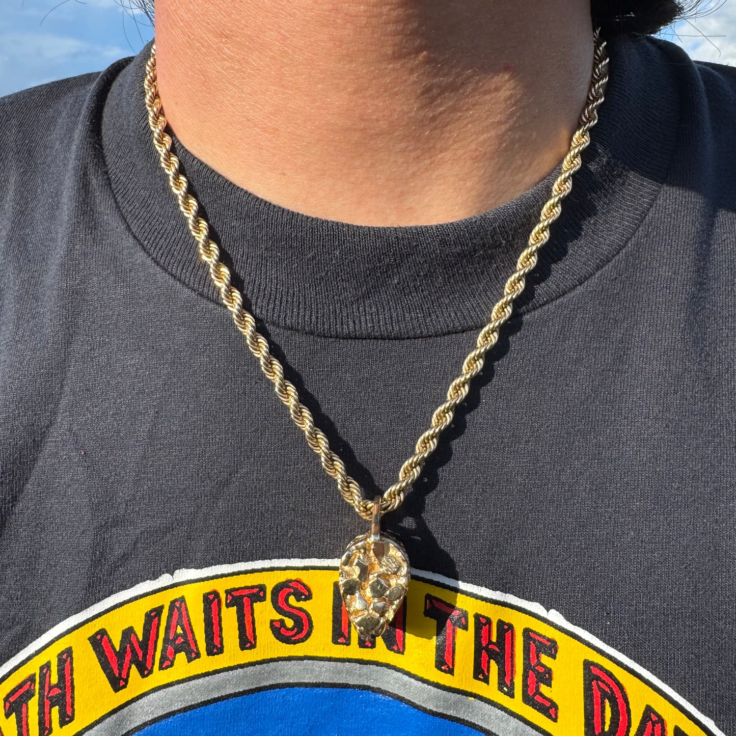 Vintage Solid 14k Yellow Gold Nugget Jewelers Loupe