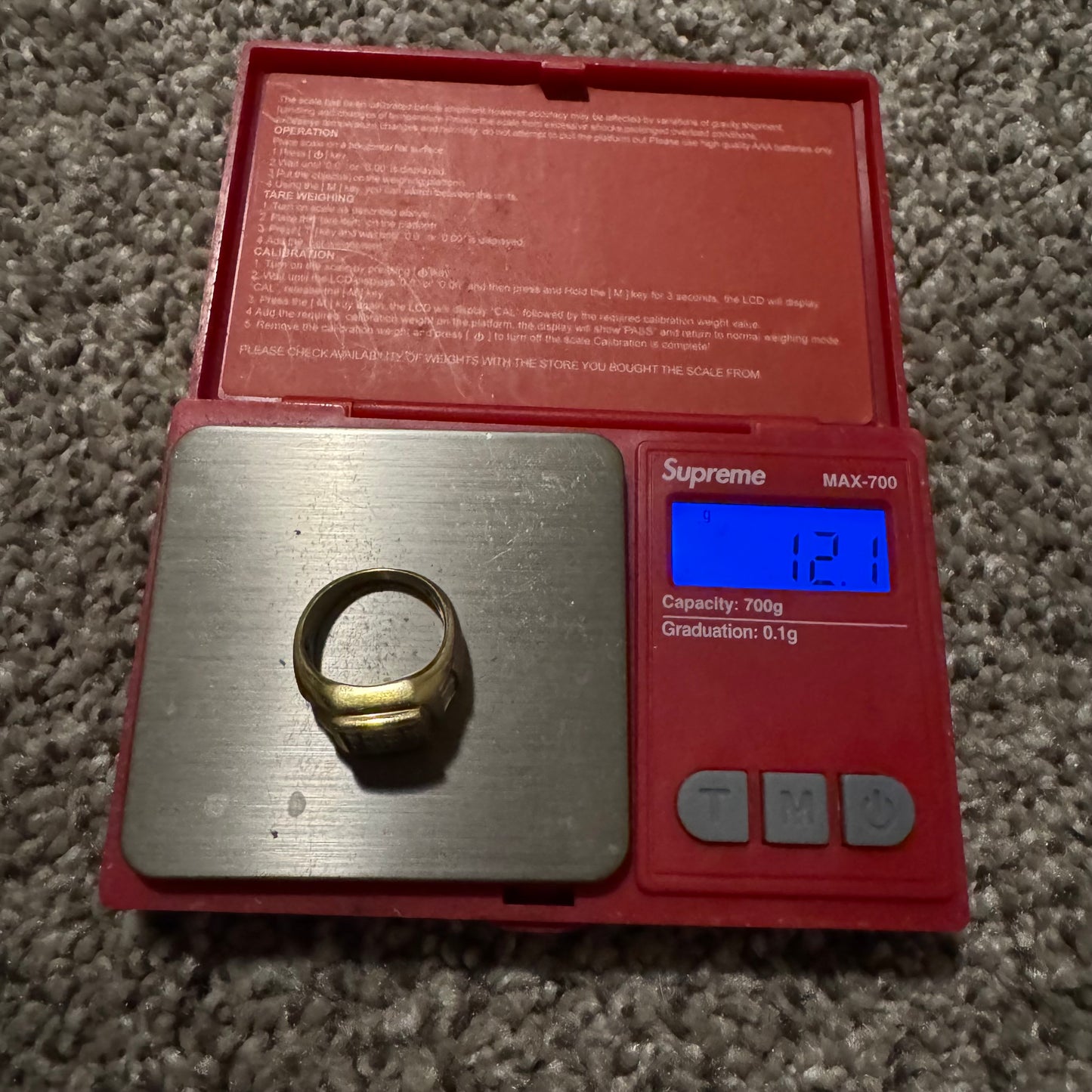 Vintage Solid 18k Yellow Gold 2.5ctw Invisible Set Natural Diamond Signet Ring (6.75)