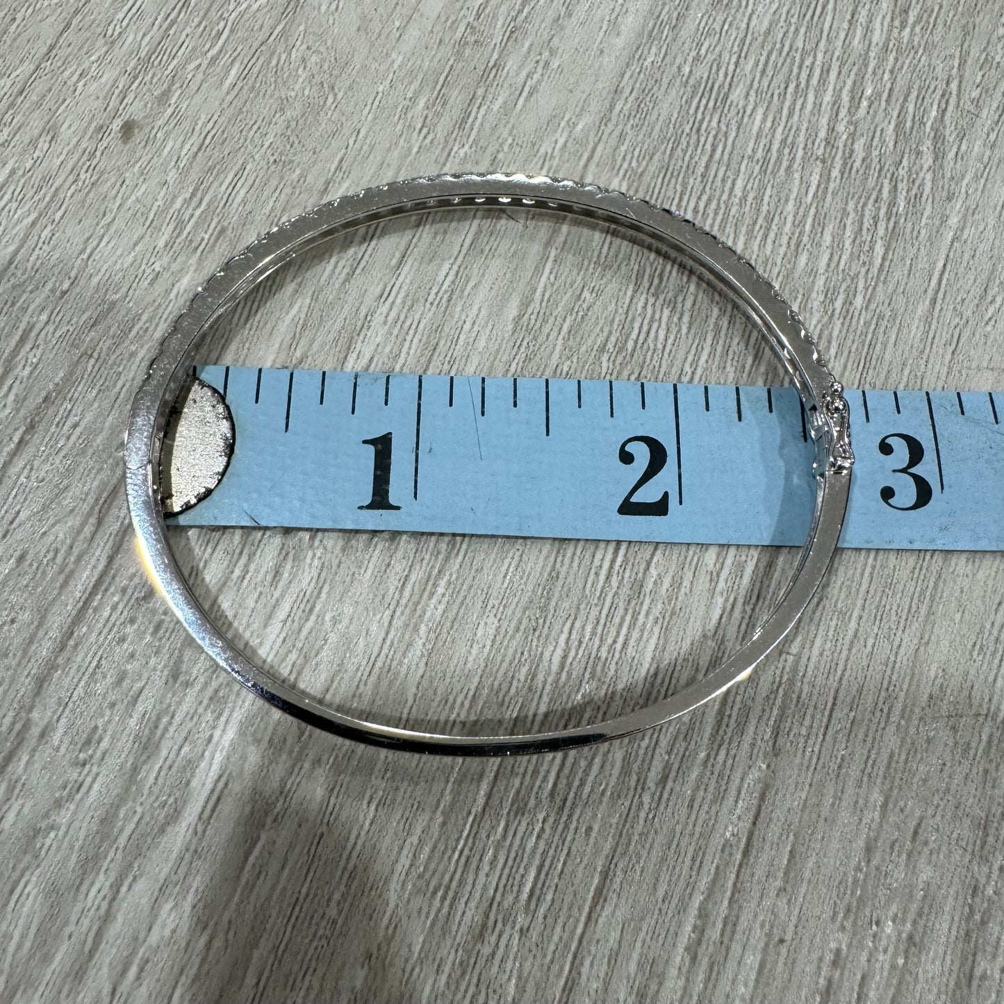 Brand New 14k White Gold 3.64CTW VS2 Natural Diamond Bangle (6.5”-7.5”)