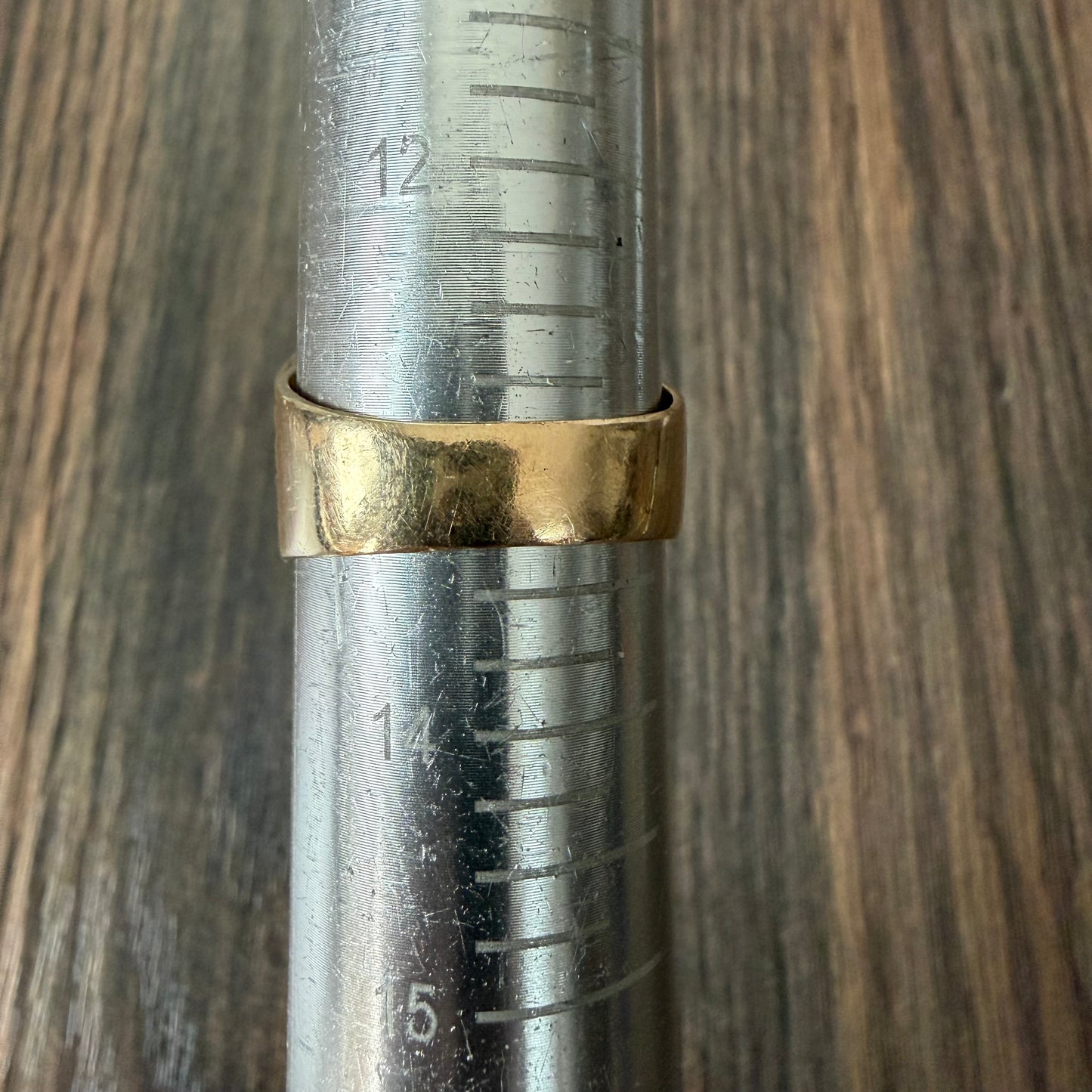 1850 Liberty Head $1 Gold Coin Solid Backed 14k Yellow Gold Heavyweight Nugget Ring (13)