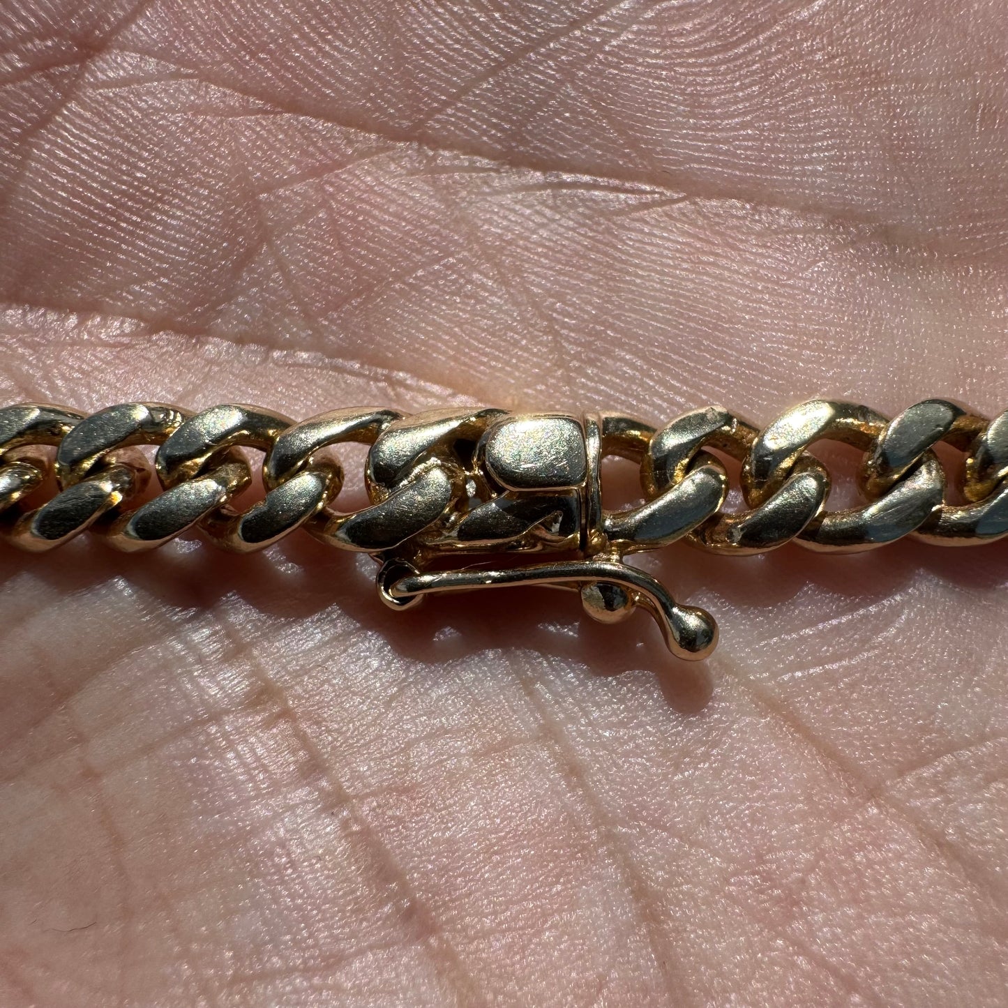 Vintage 1.78ct Natural Pear Cut Diamond Solitaire Solid 14k Yellow Gold Heavyweight Cuban Link Necklace (16”)