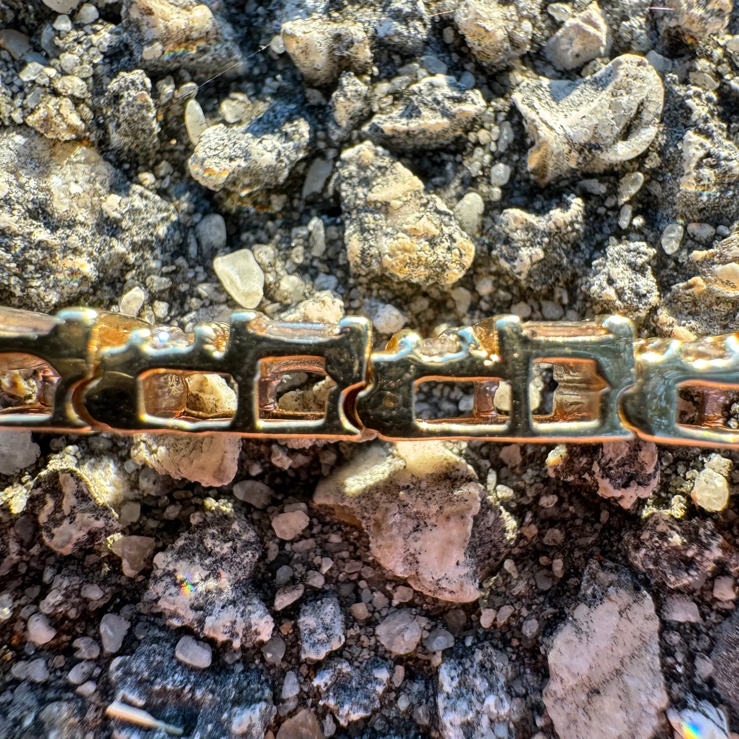 Vintage 5.0CTW Natural Diamond Custom Made 14k Yellow Gold Bracelet (6.75”)